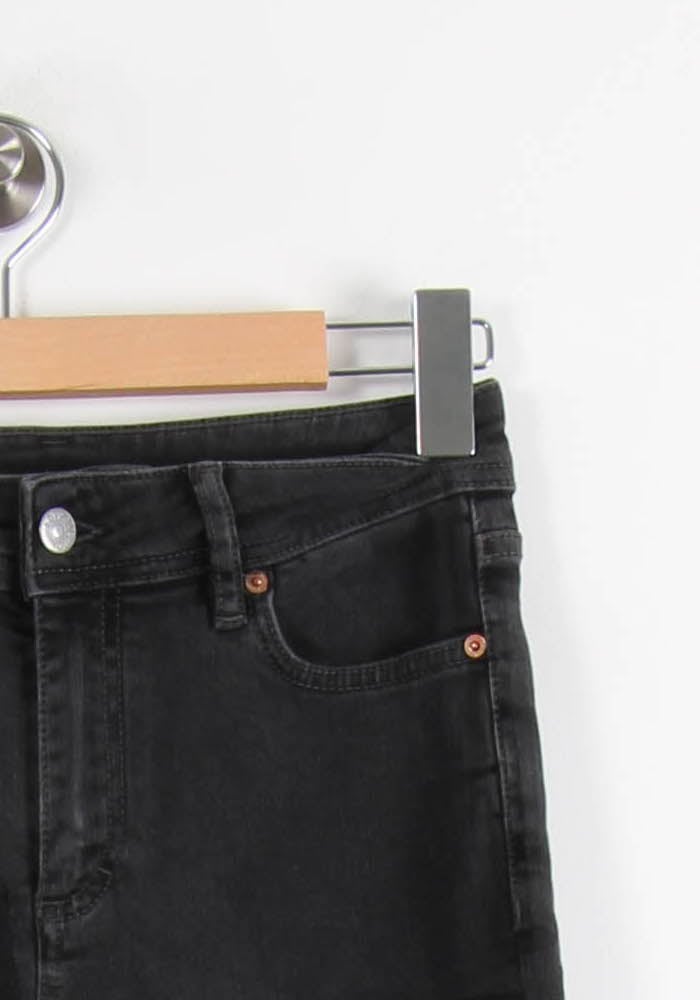 Cropped slim jeans with studs ACNE STUDIOS - Seconde Main Grey