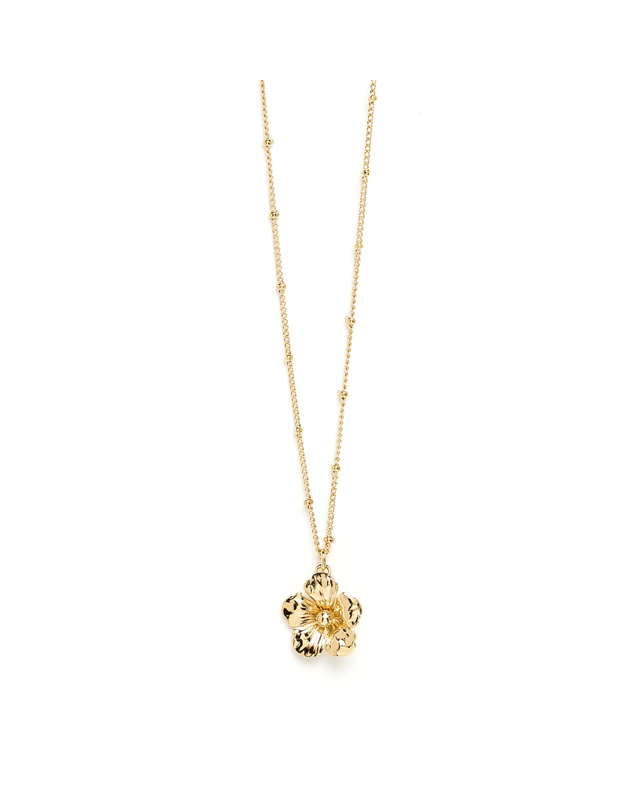 Gold-plated flower necklace MONSIEUR SIMONE