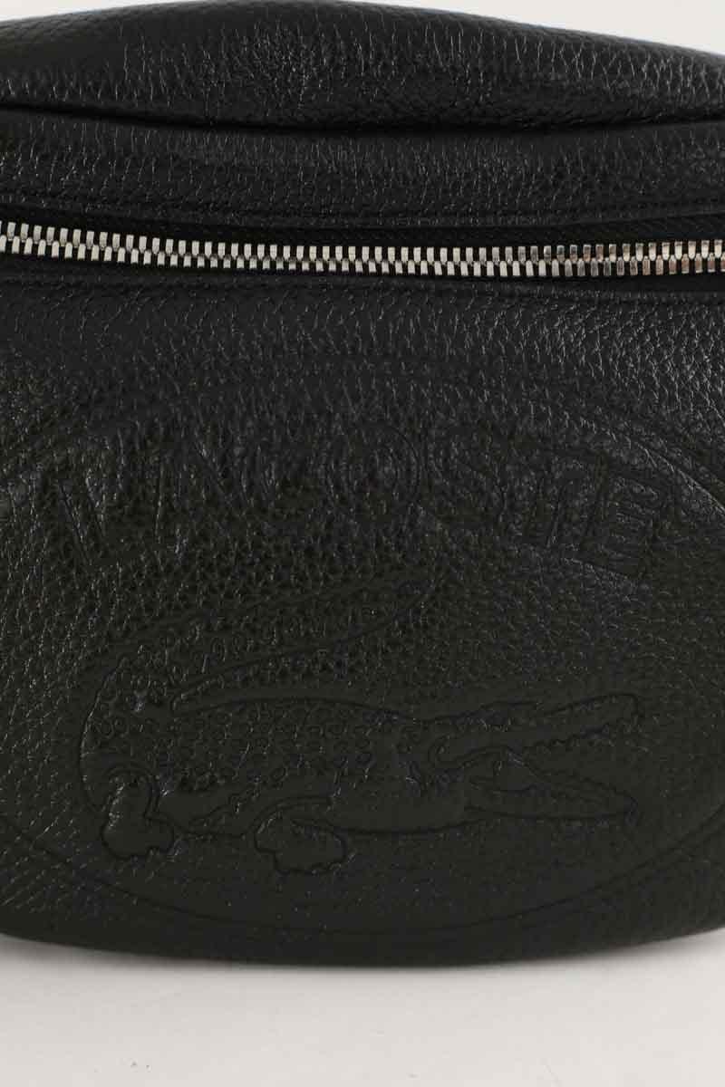 Printed canvas waist bag LACOSTE - SECONDE MAIN Black