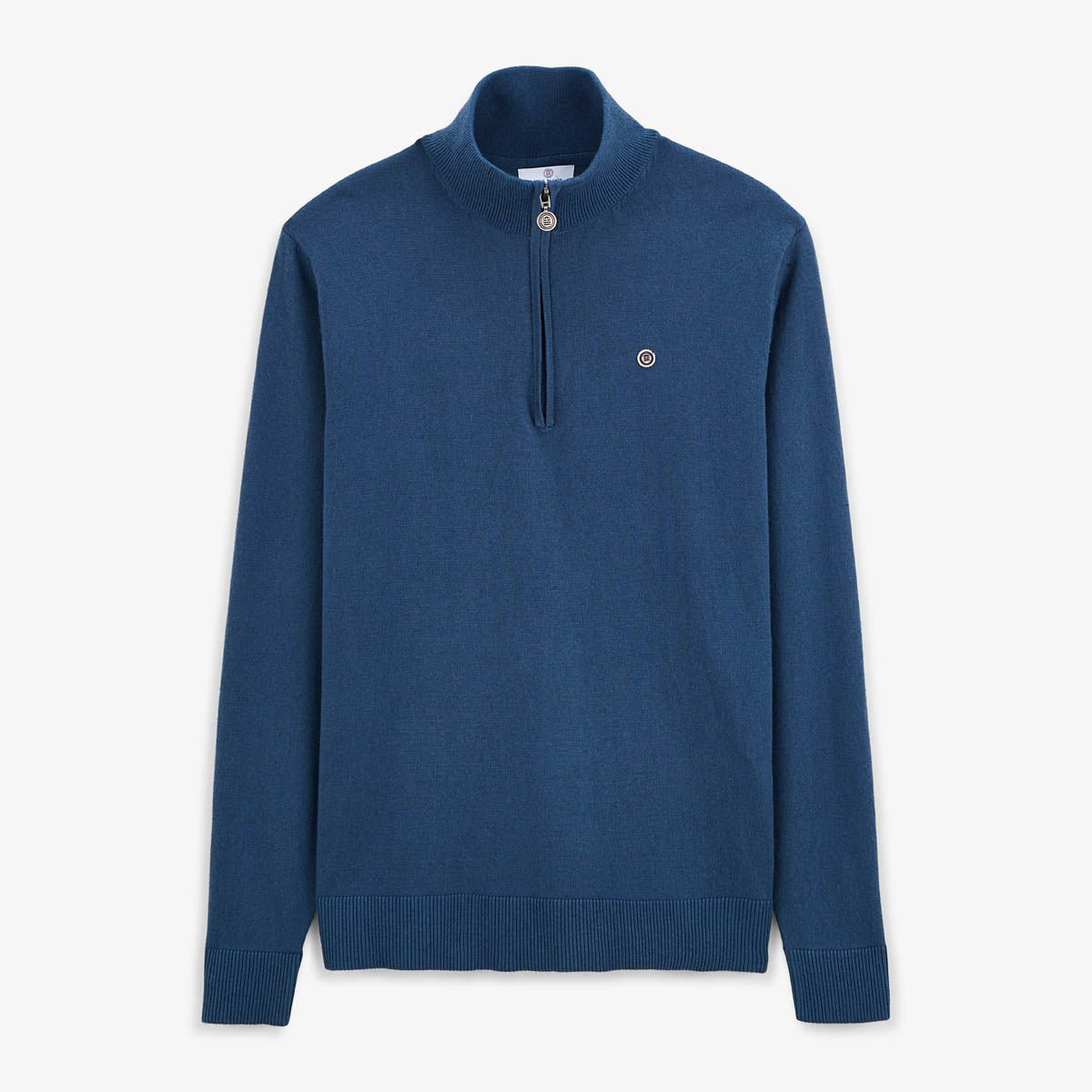 Sweater with zippered collar SERGE BLANCO Blue