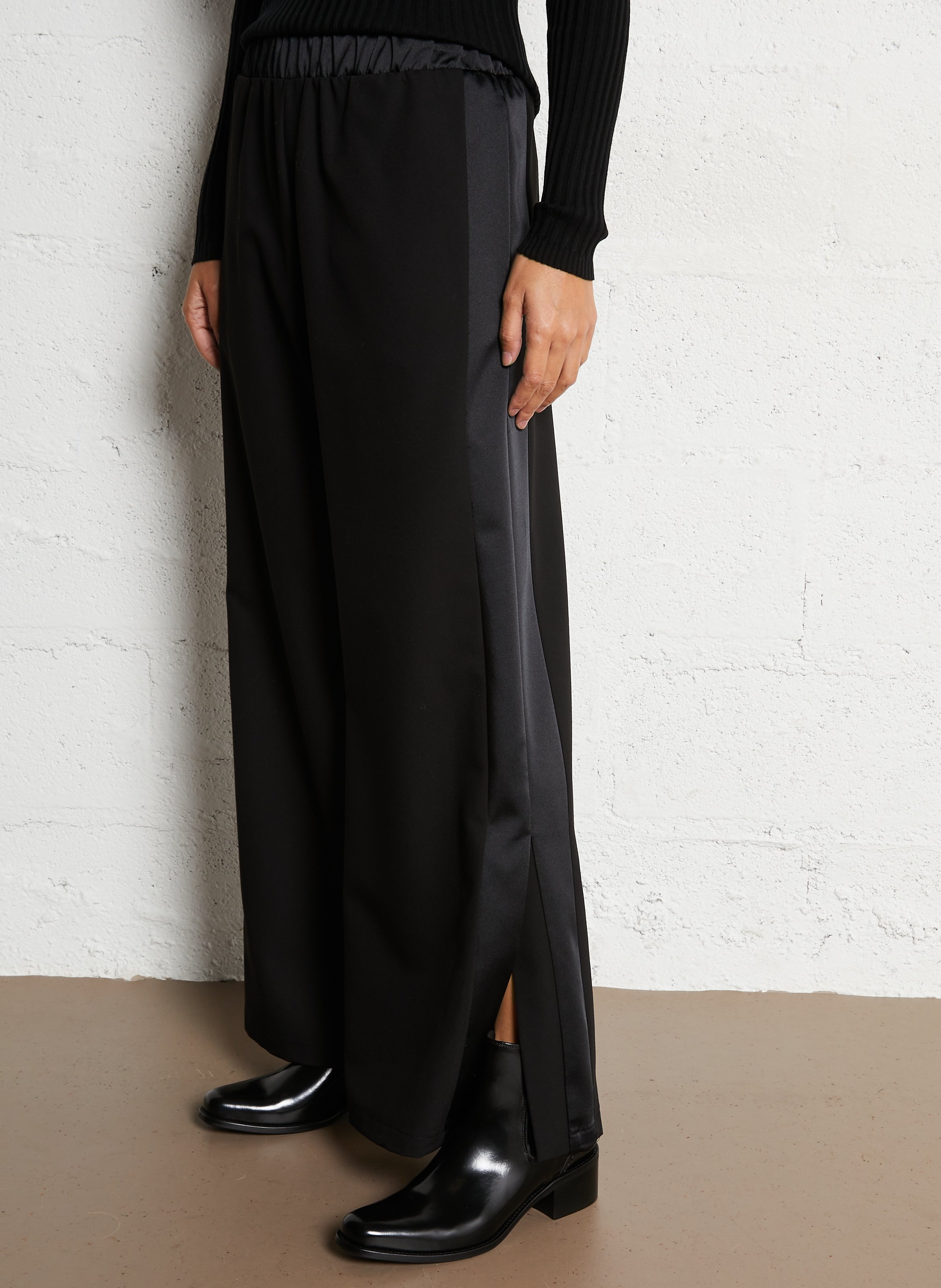 Pantalon large taille haute IMPERIAL Noir