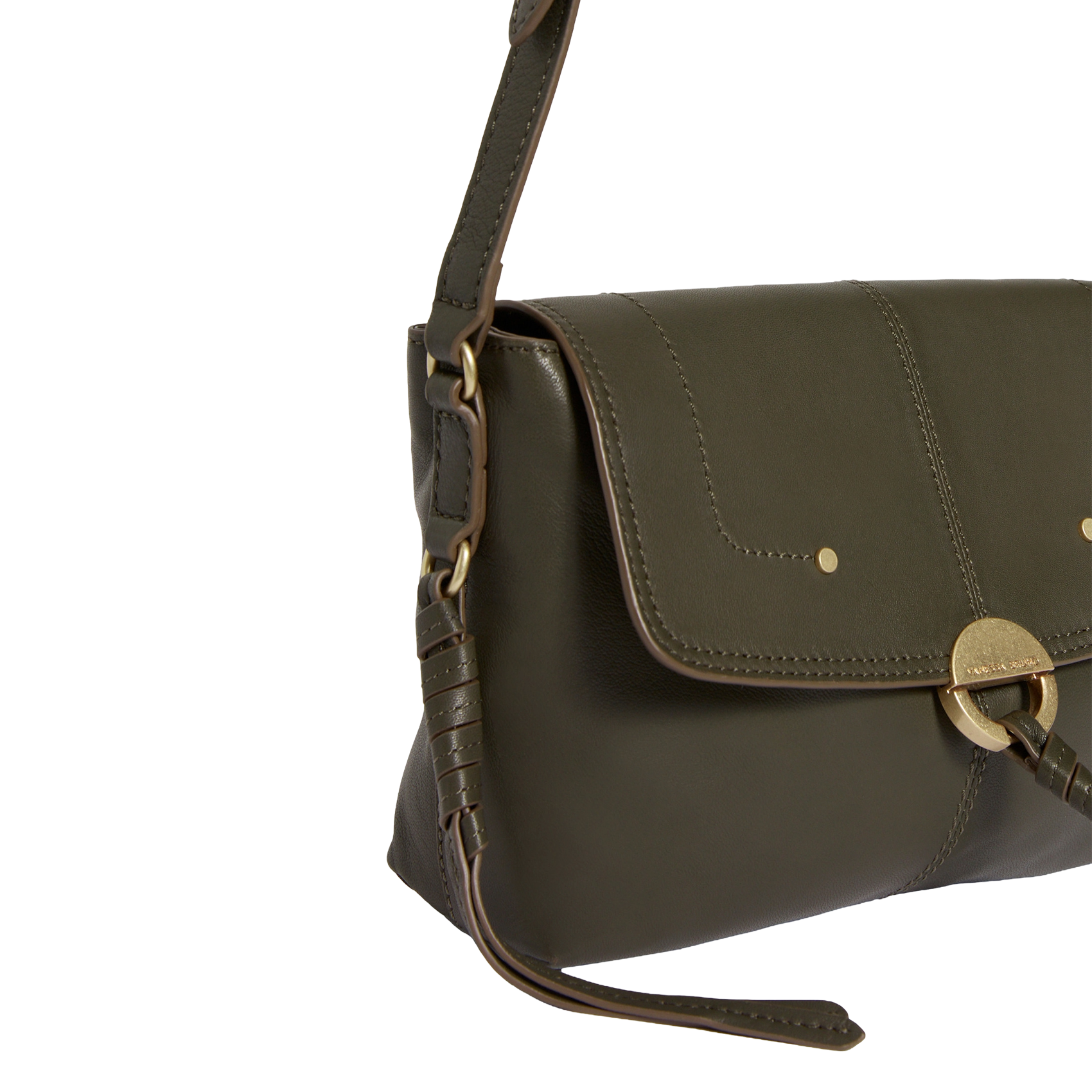 Dori leather shoulder bag VANESSA BRUNO Green