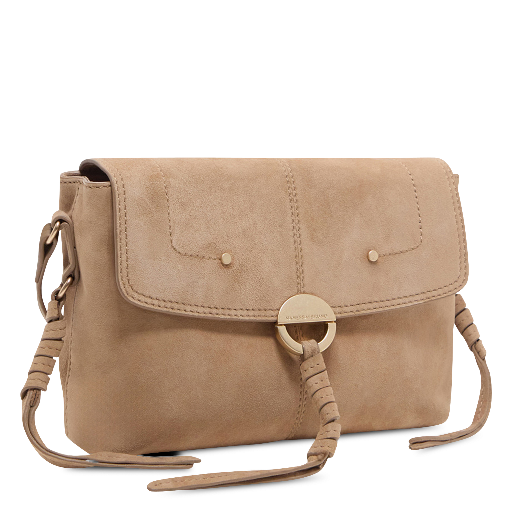 Leren clutch VANESSA BRUNO Beige