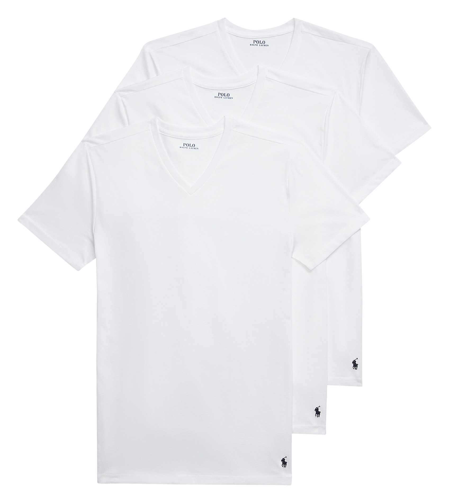 3er-Pack Baumwoll-T-Shirts POLO RALPH LAUREN Weiss