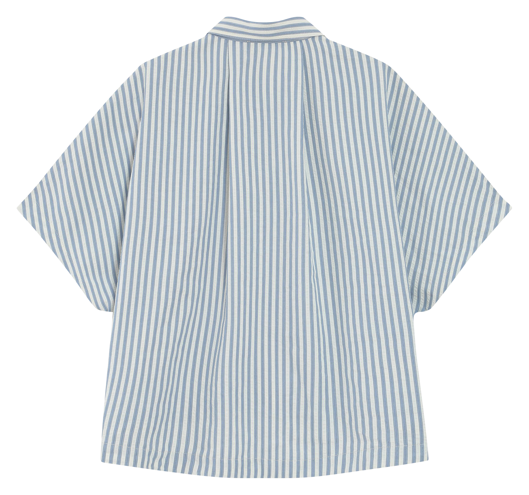 Chemise col classique en coton mélangé GRACE ET MILA Bleu