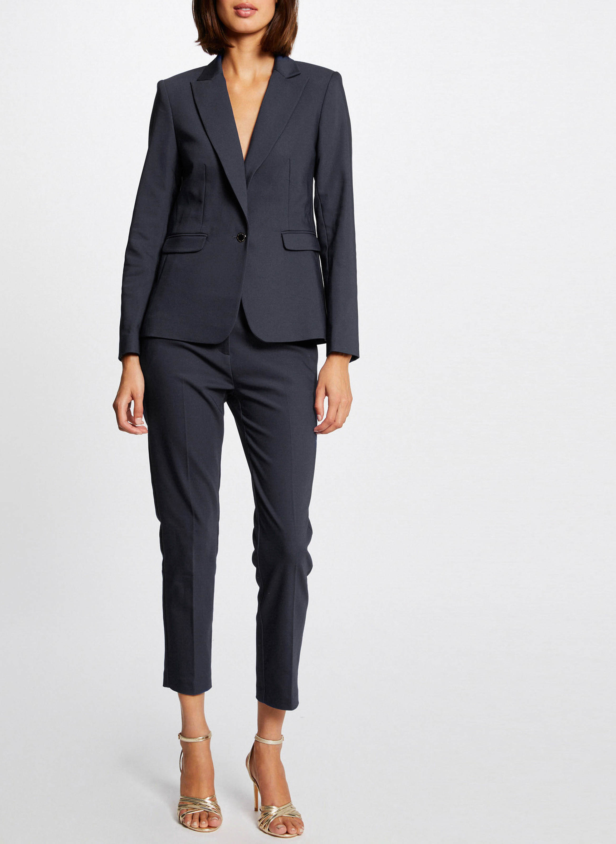 Veste tailleur droite boutonnée MORGAN Bleu