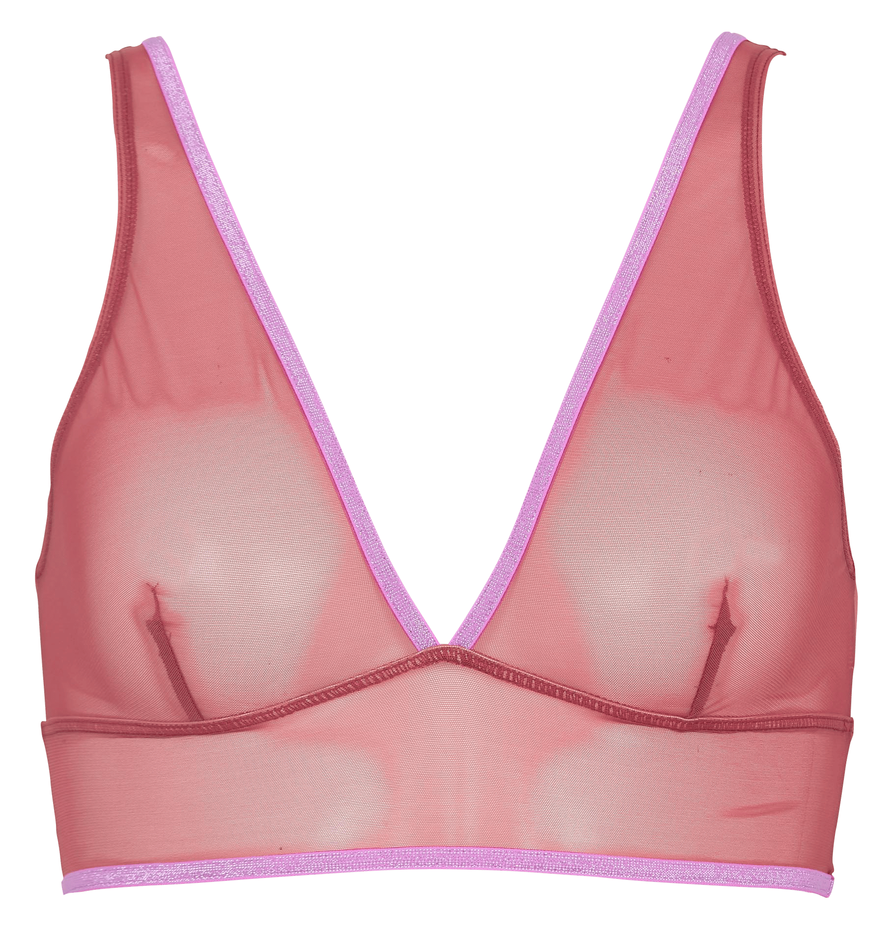 Brassière en tulle LA NOUVELLE Rouge