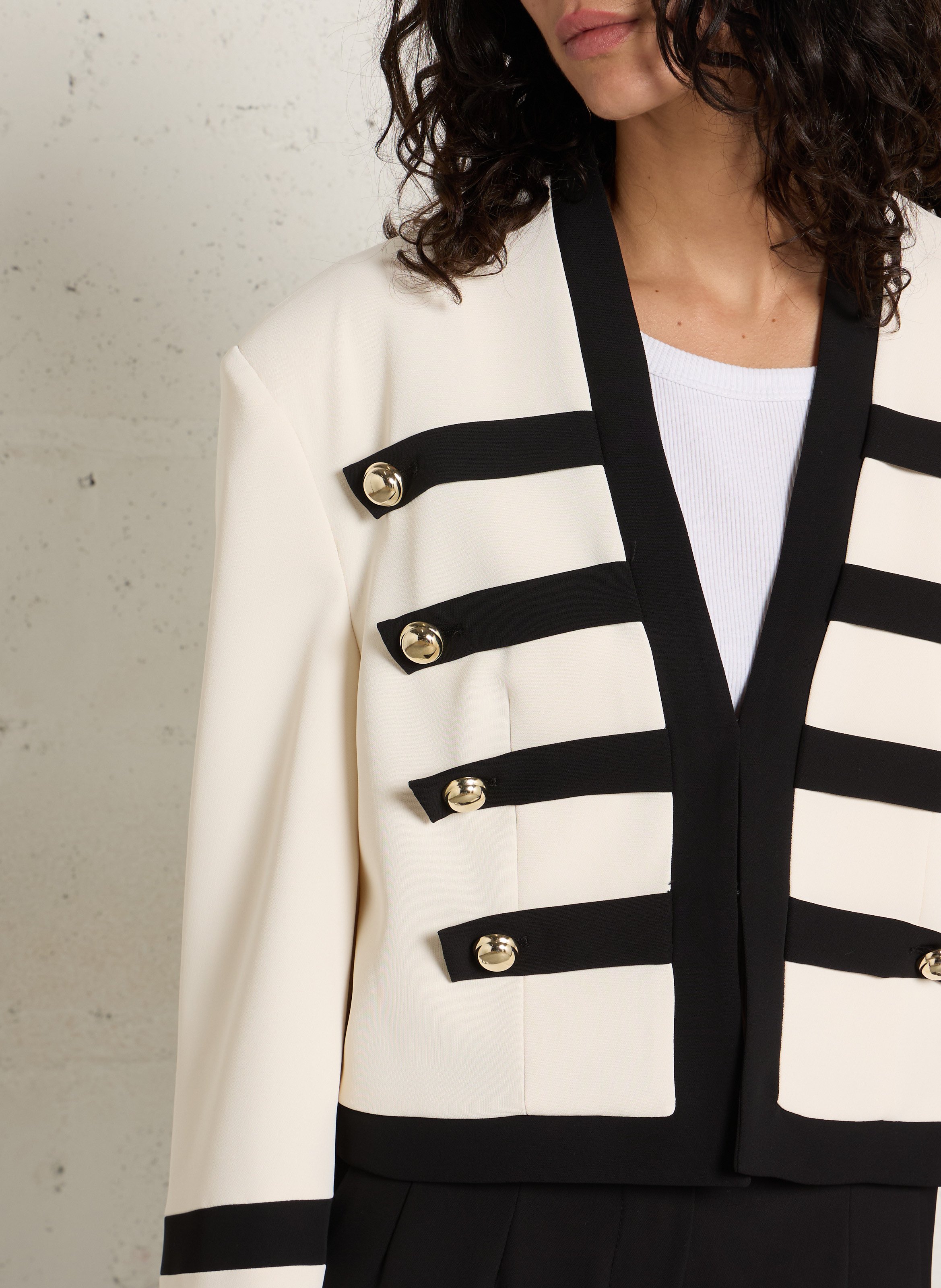 Short officer jacket IMPERIAL Grey