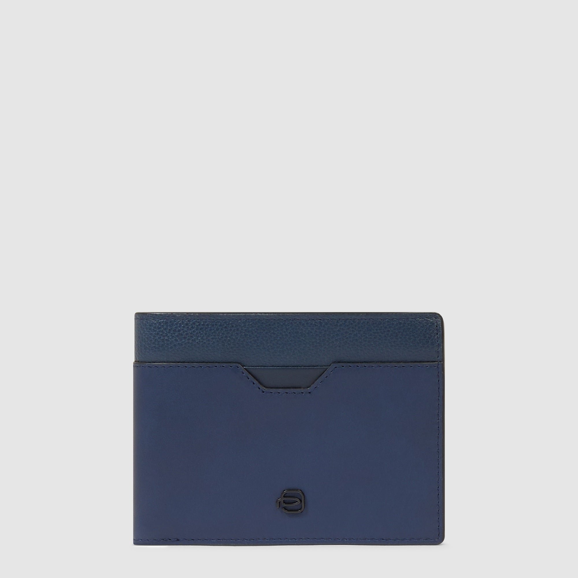 Babylon leather wallet PIQUADRO Blue