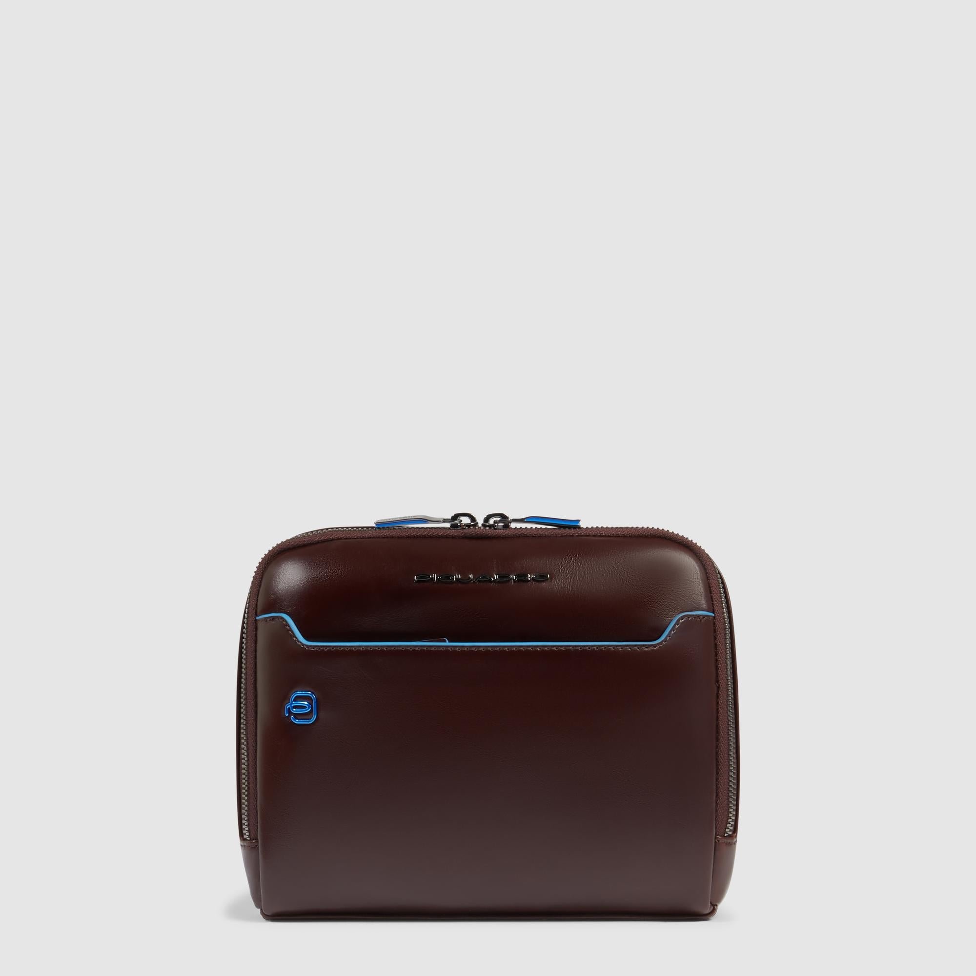 Men's leather shoulder bag Brown