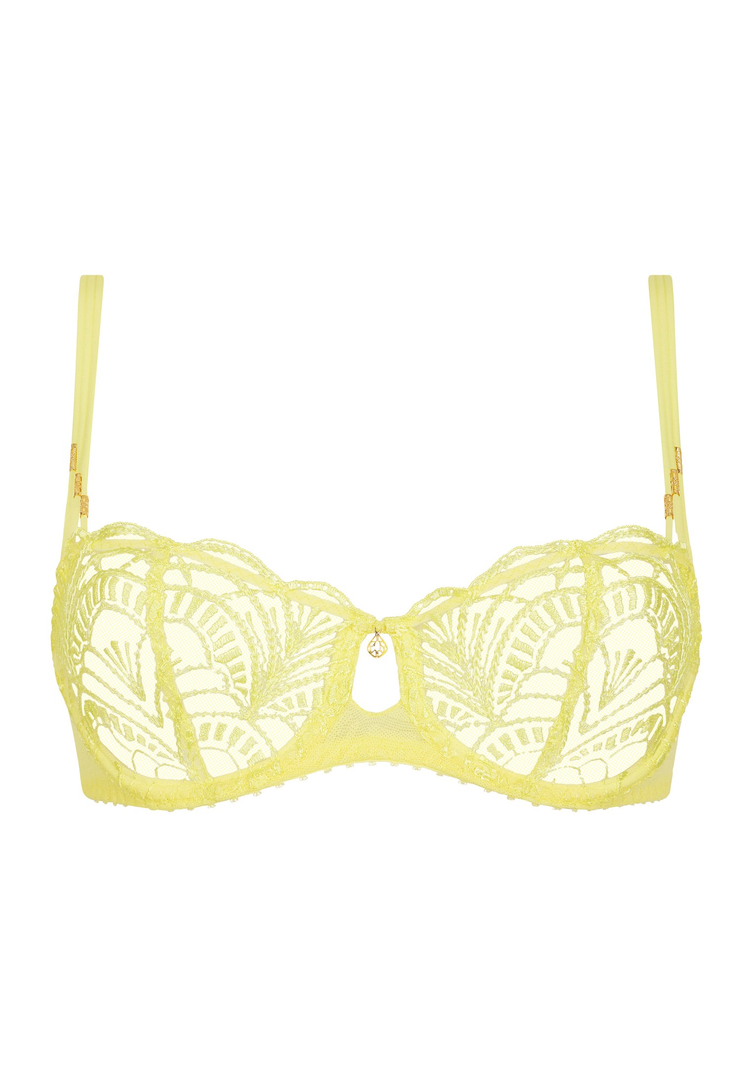 Underwired demi-cup bra AUBADE Yellow