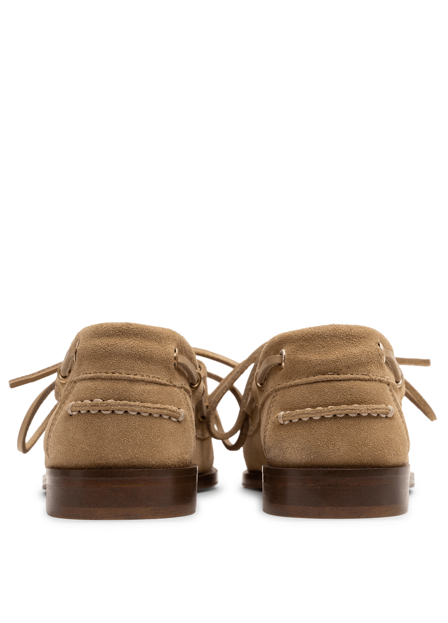 Beige suede leather moccasin PARALLELE PARIS Beige