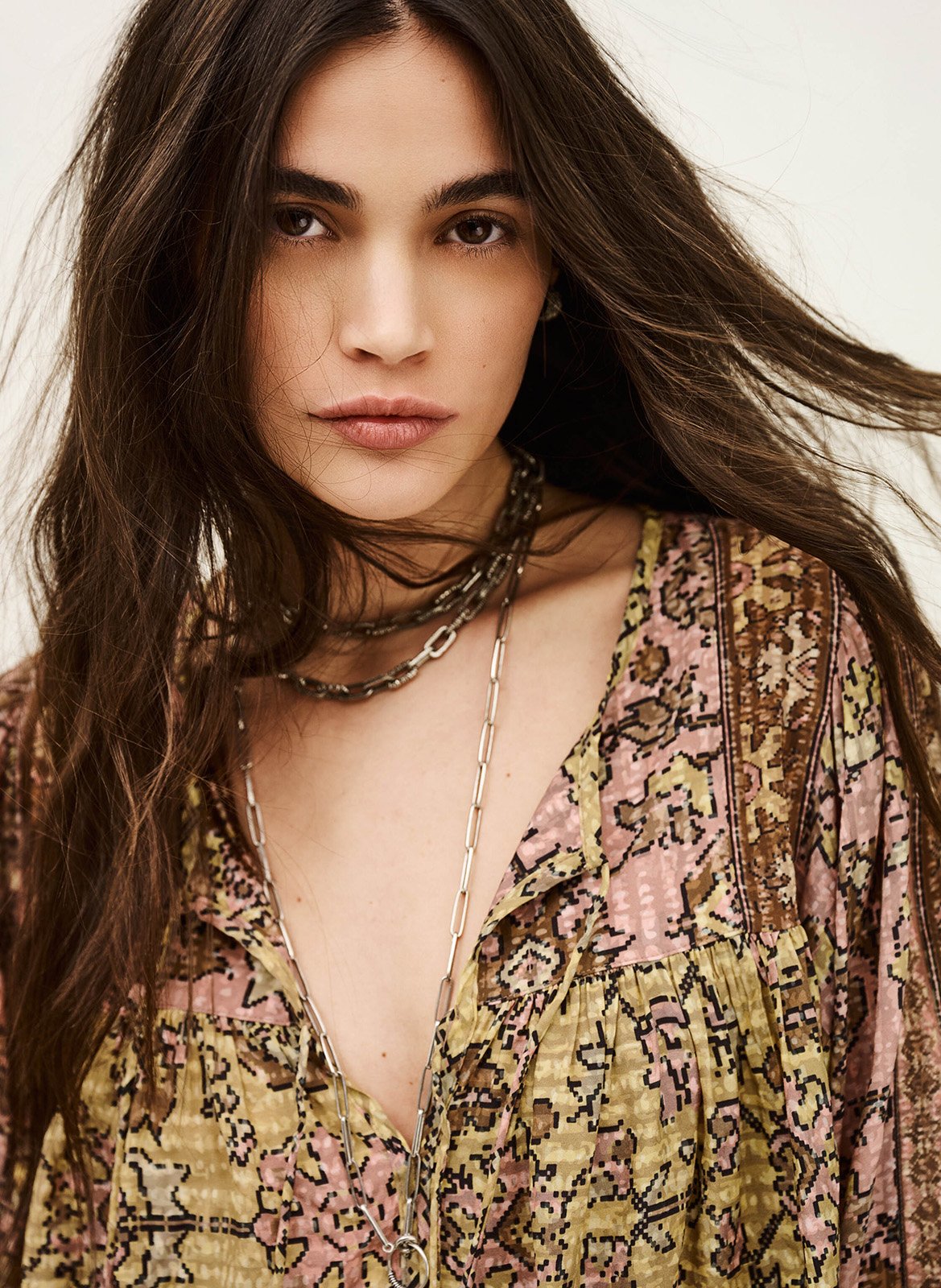 Blouse ample imprimée BA&SH Jaune