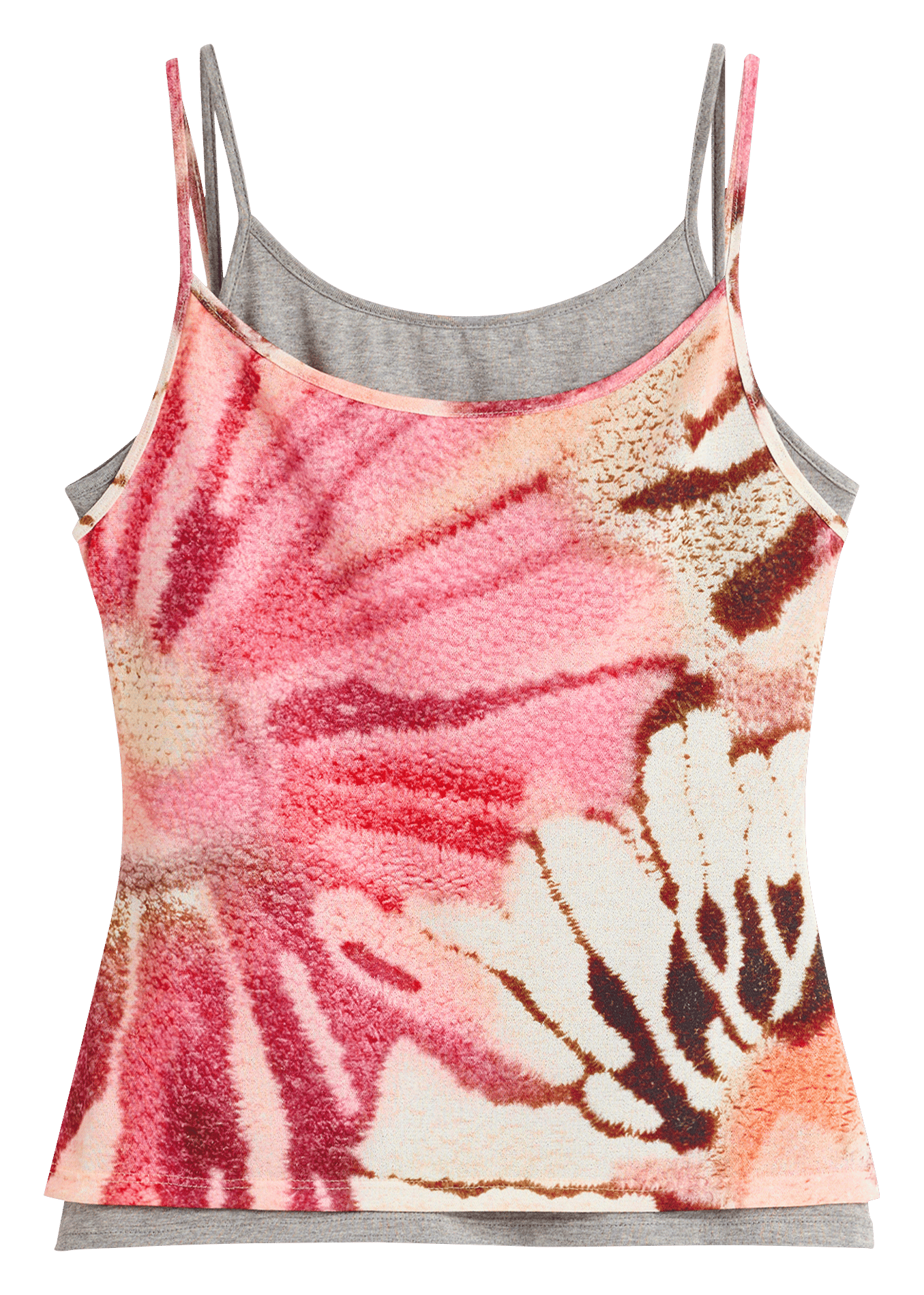 Fitted printed tank top DESIGUAL Multicolored