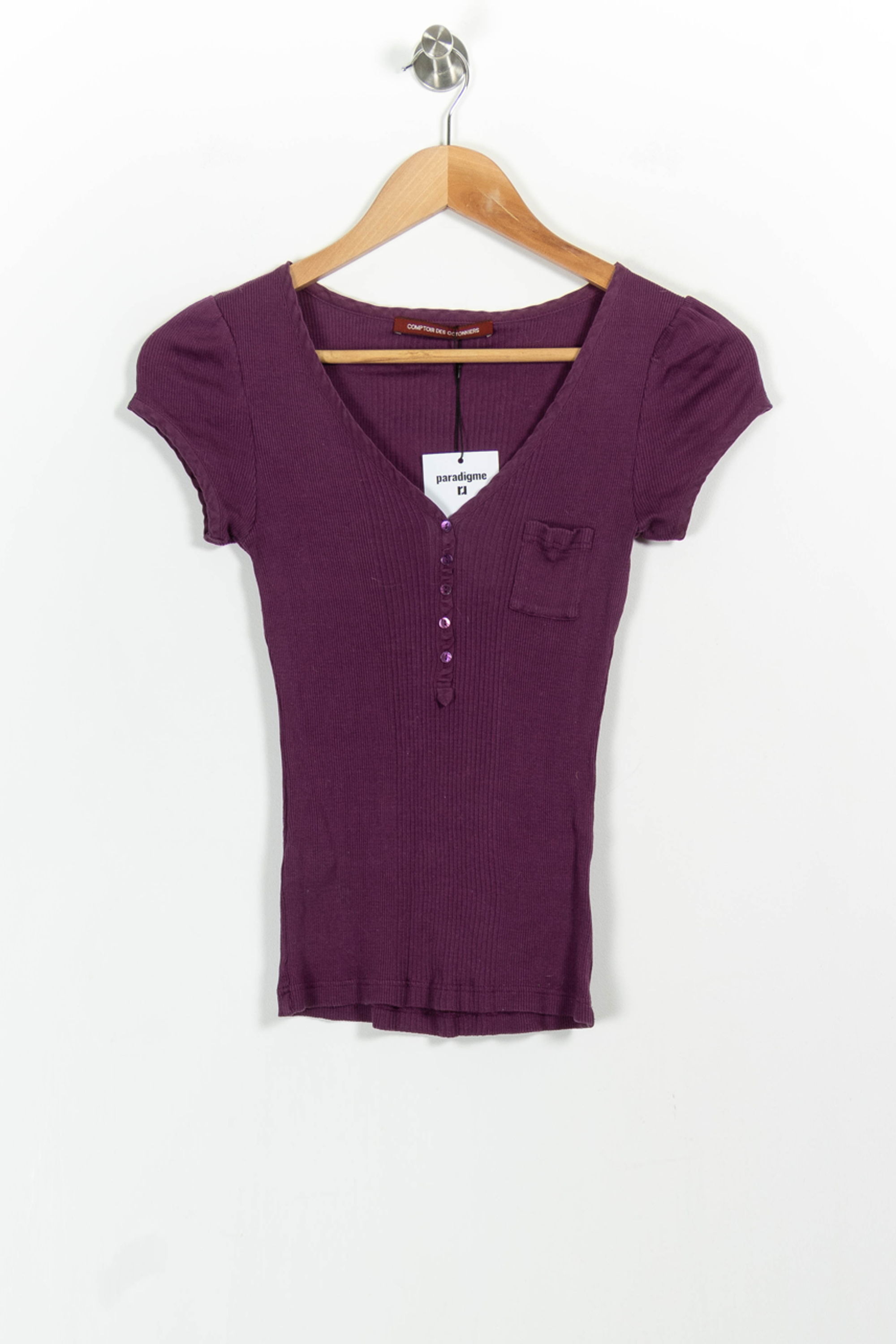 Tommy Badge T-shirt COMPTOIR DES COTONNIERS - Seconde main Purple