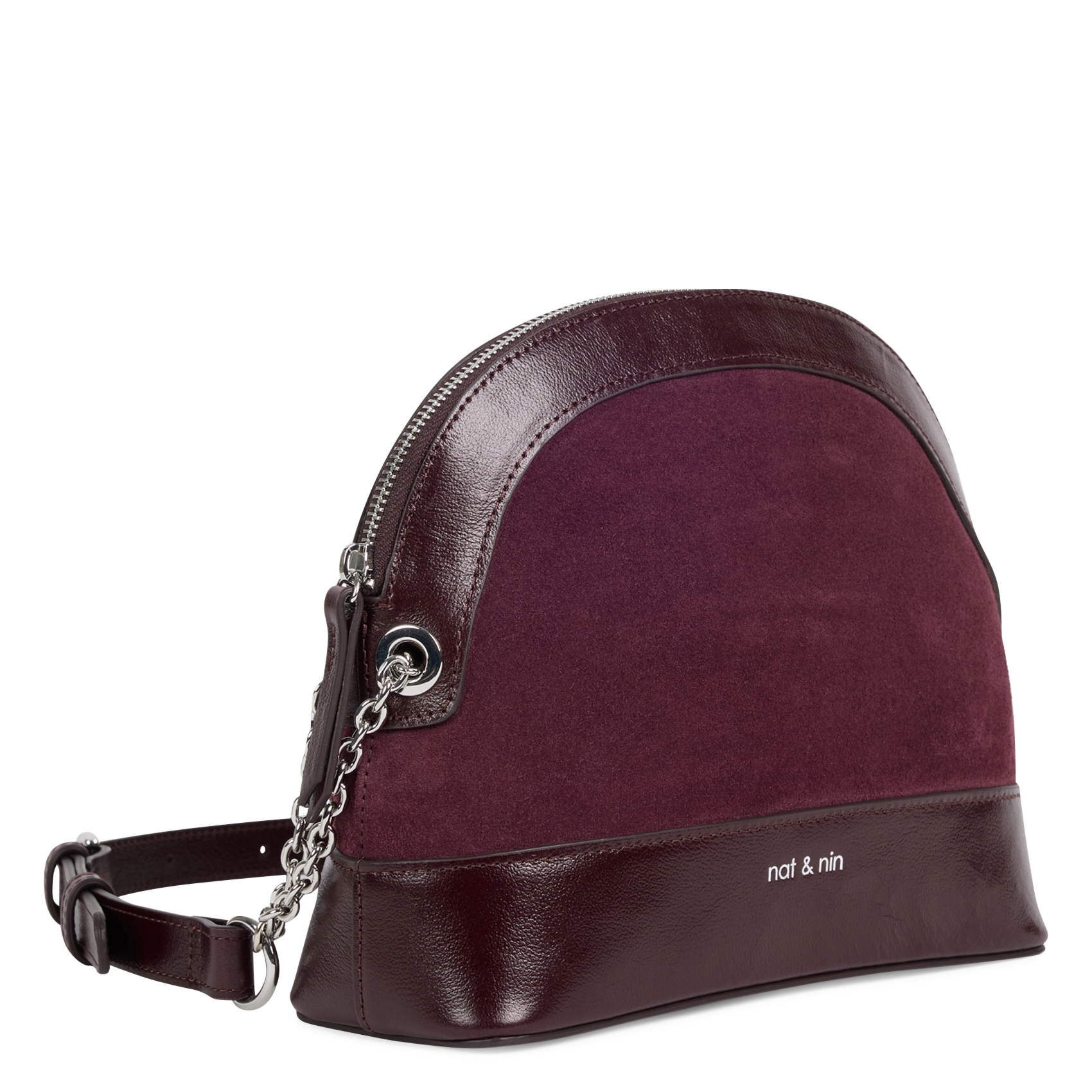 Sac bandoulière en cuir | Violet NAT & NIN Femme