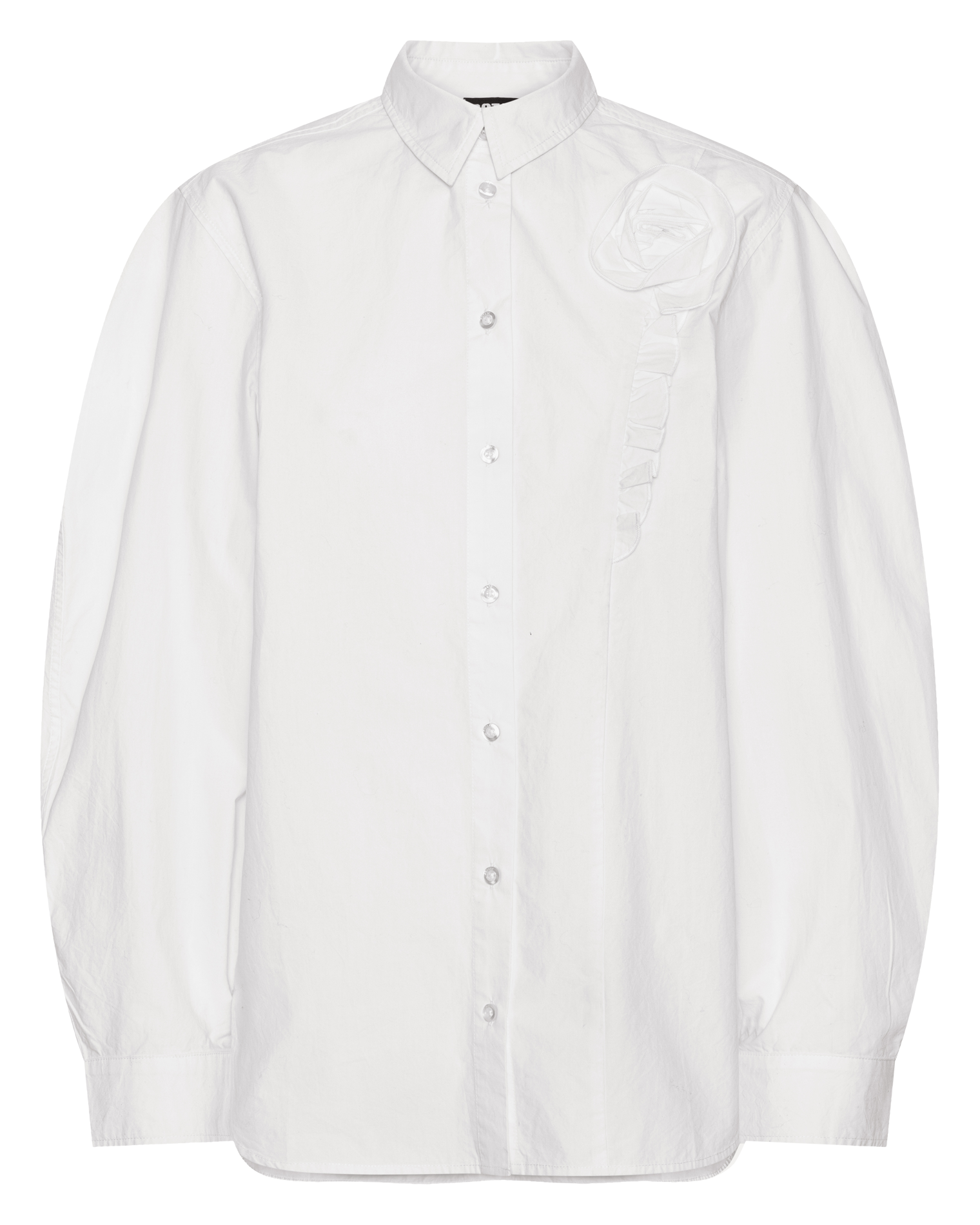 Shirt with organic cotton flower ROTATE White