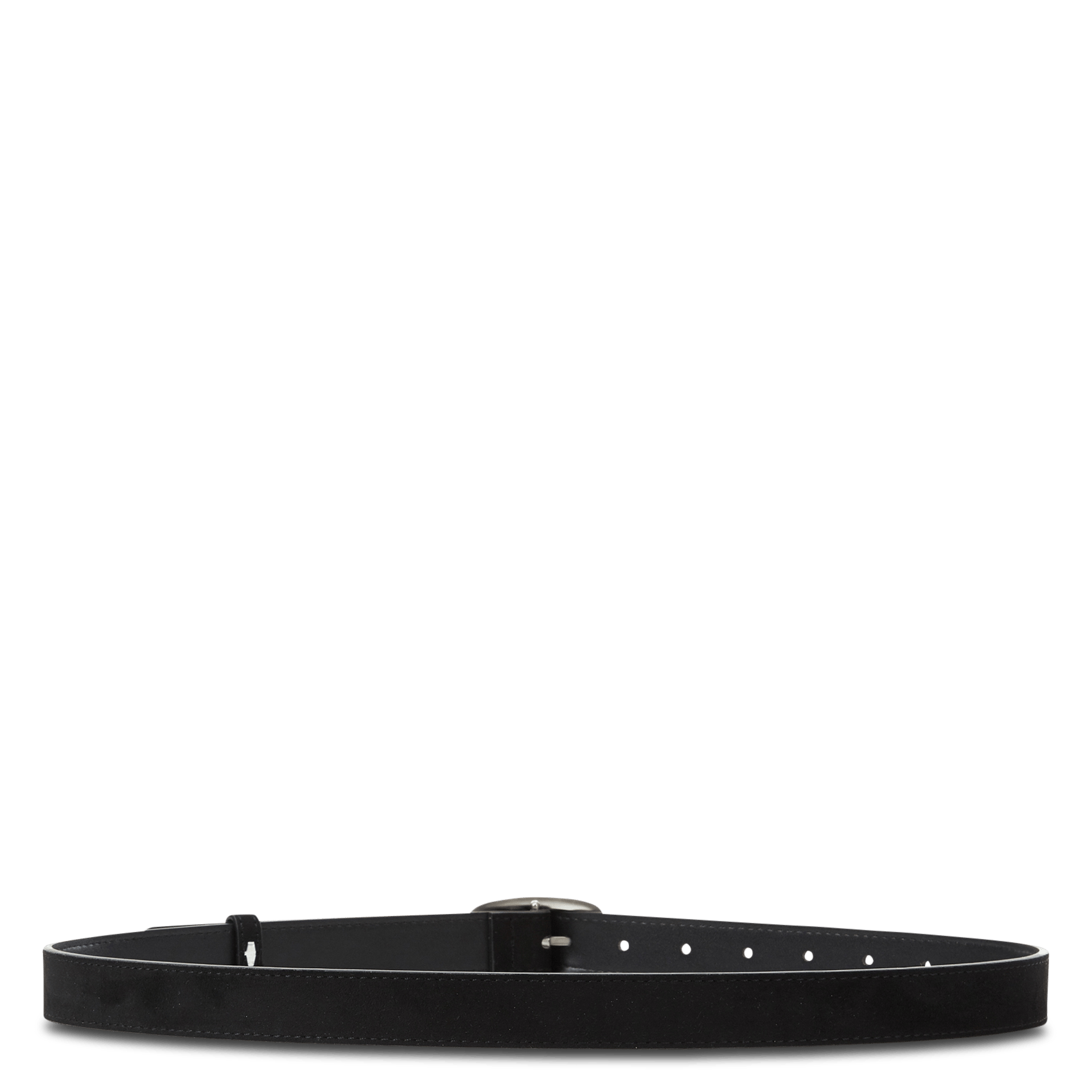 Ceinture à boucle argentée GRACE ET MILA Noir
