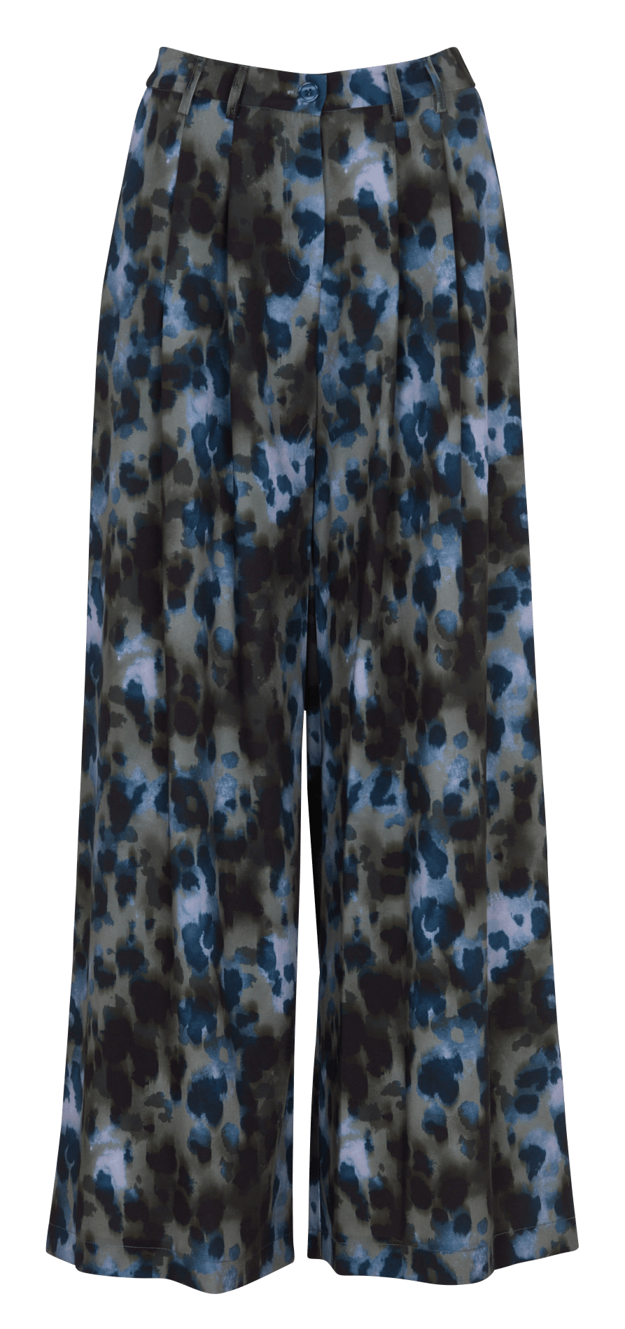 High-waisted wide-leg pants PLEASE Blue
