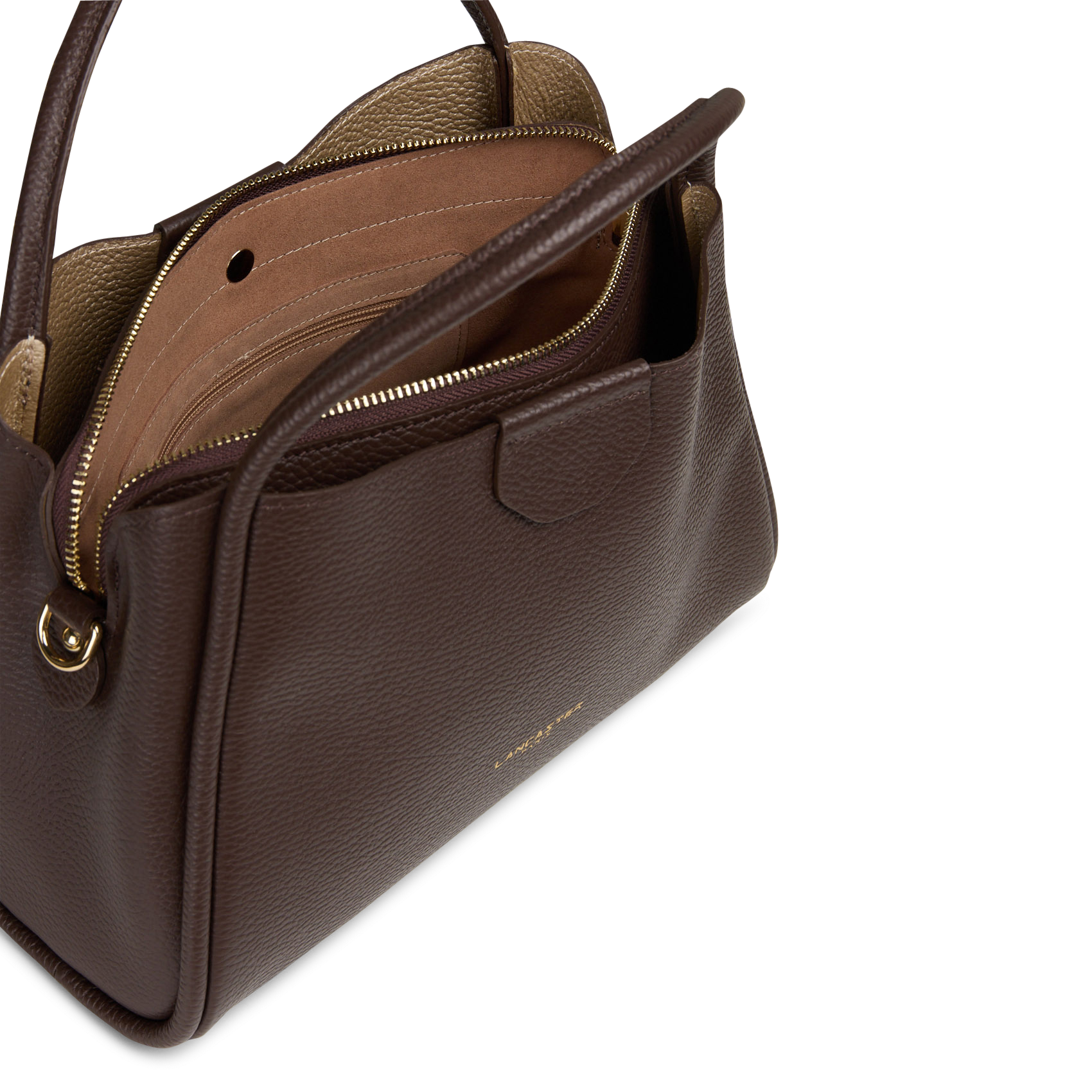 Sac à main en cuir LANCASTER PARIS Marron