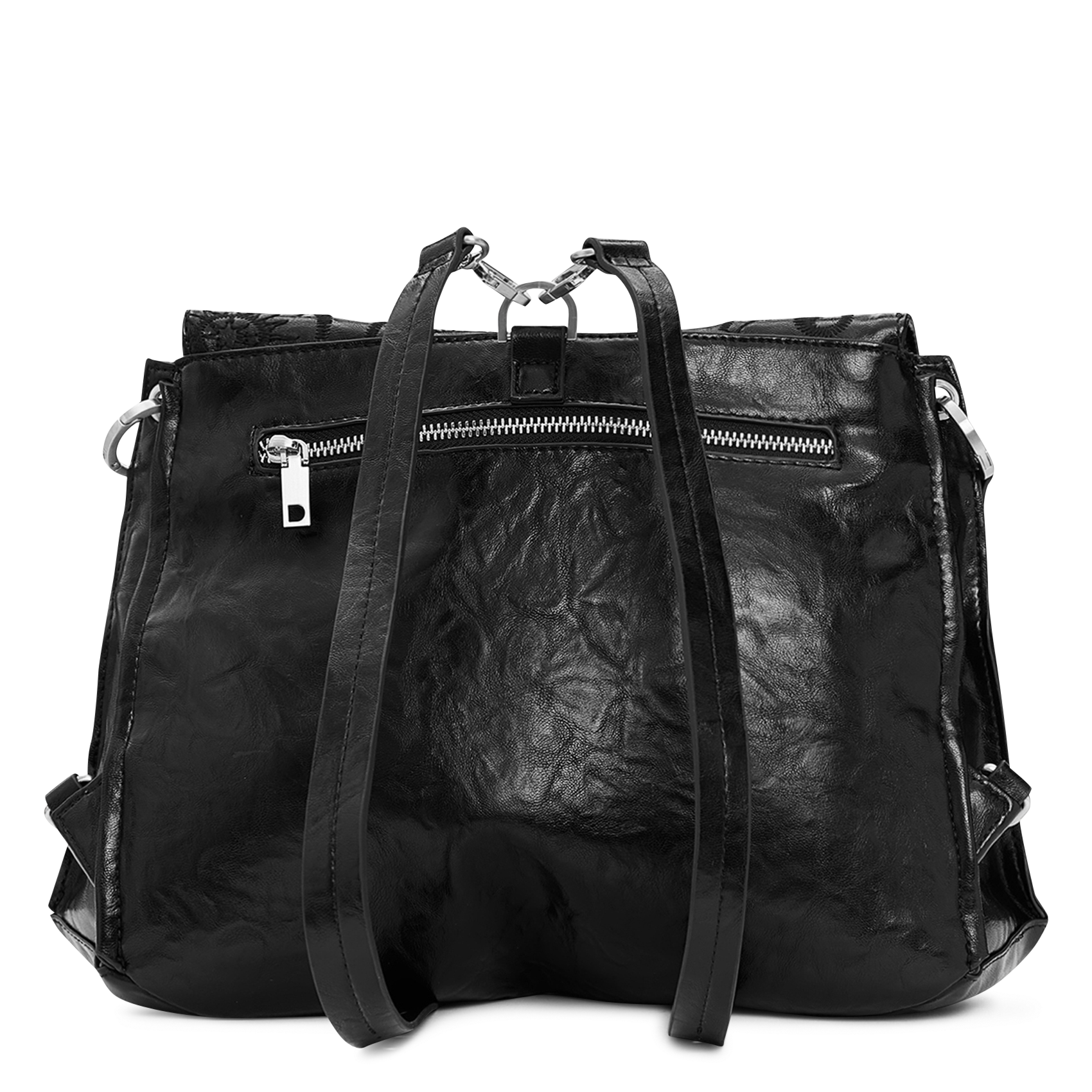 Sac à dos brodé DESIGUAL Noir