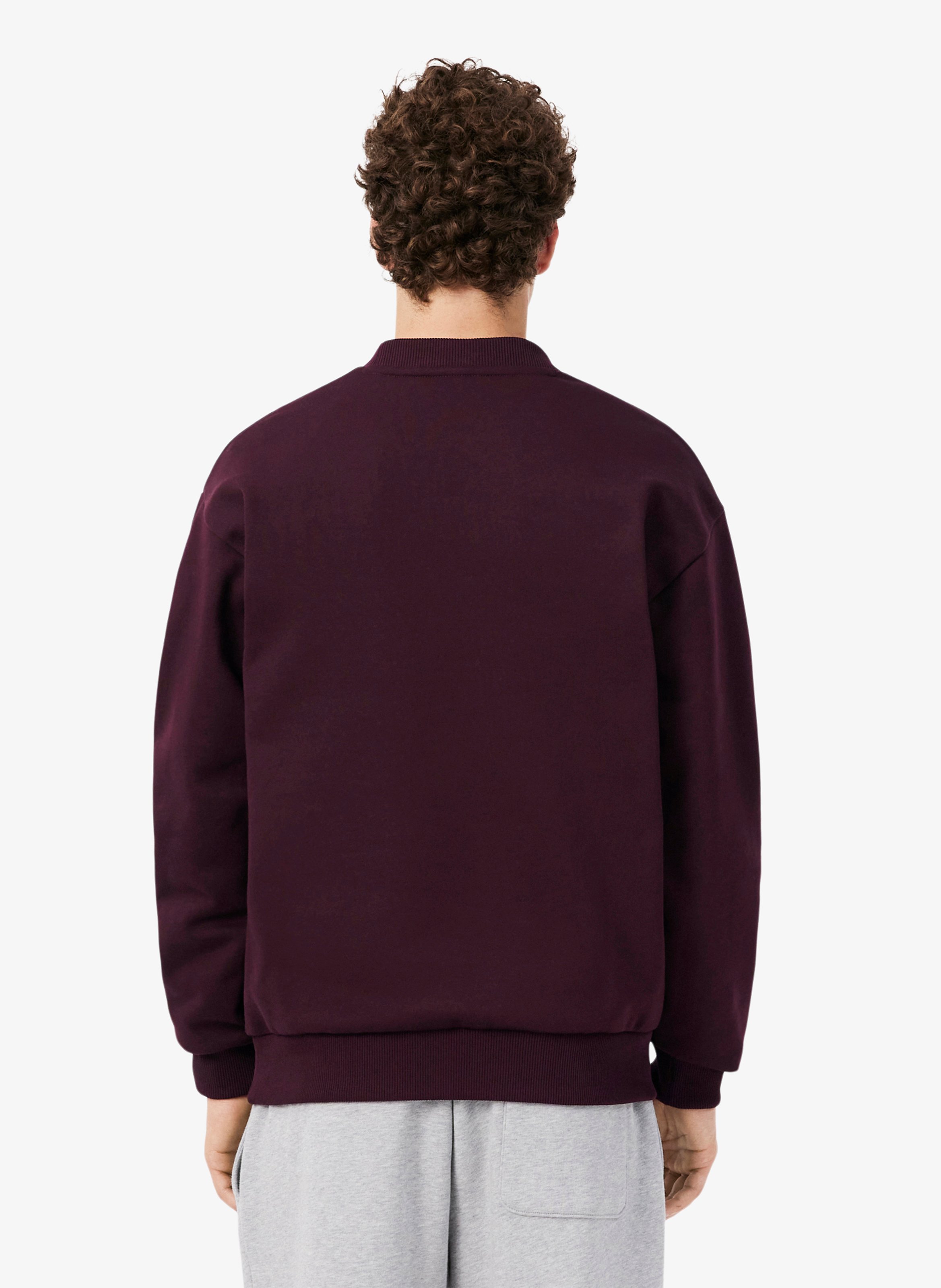 Rundhals-Sweatshirt aus Baumwoll-Mix LACOSTE Rot