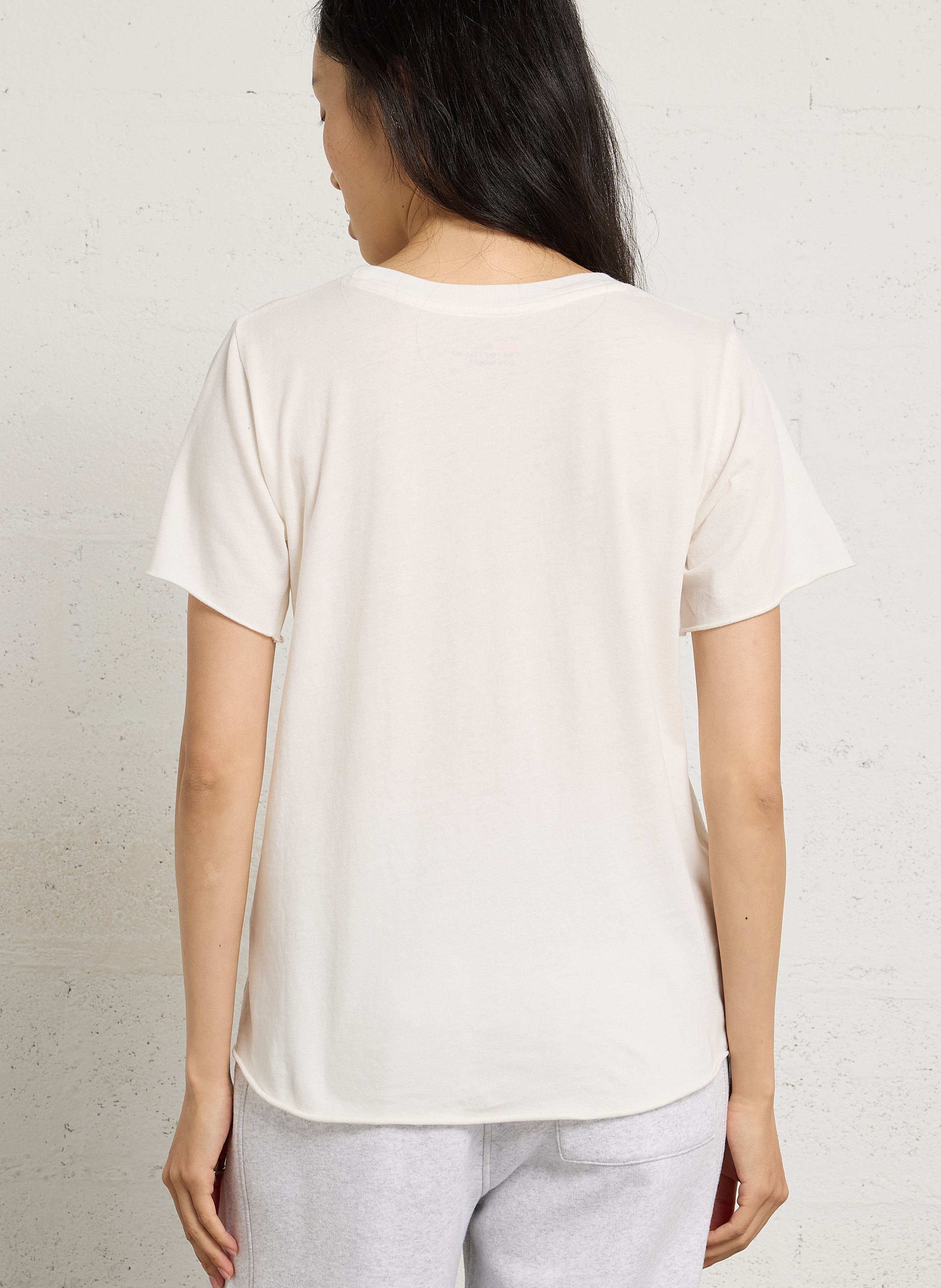 T-Shirt aus Bio-Baumwolle mit Print LEON & HARPER Weiss