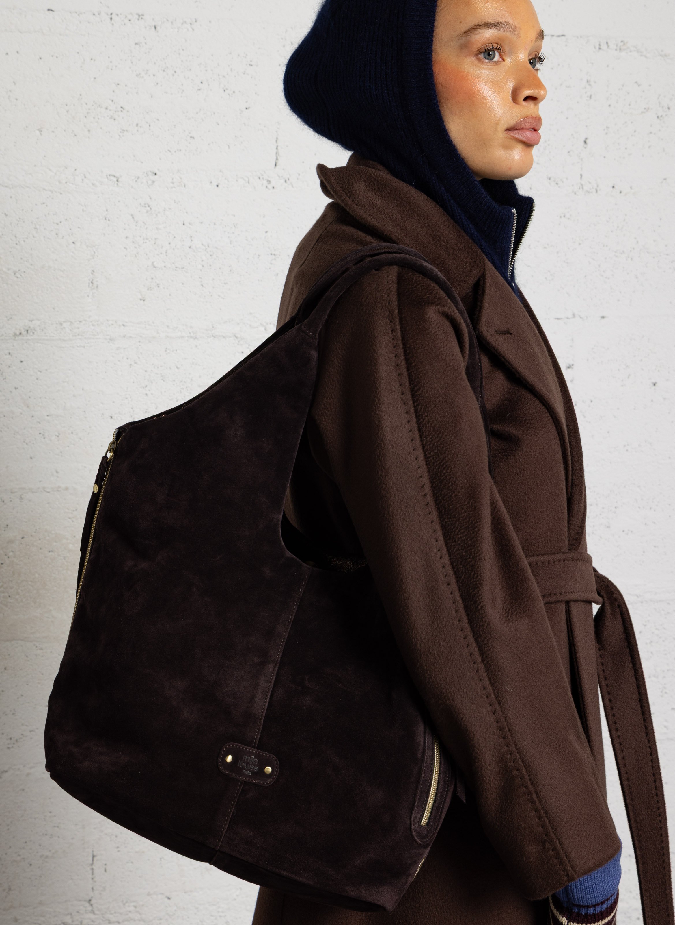 Ledertasche  MILA LOUISE Braun