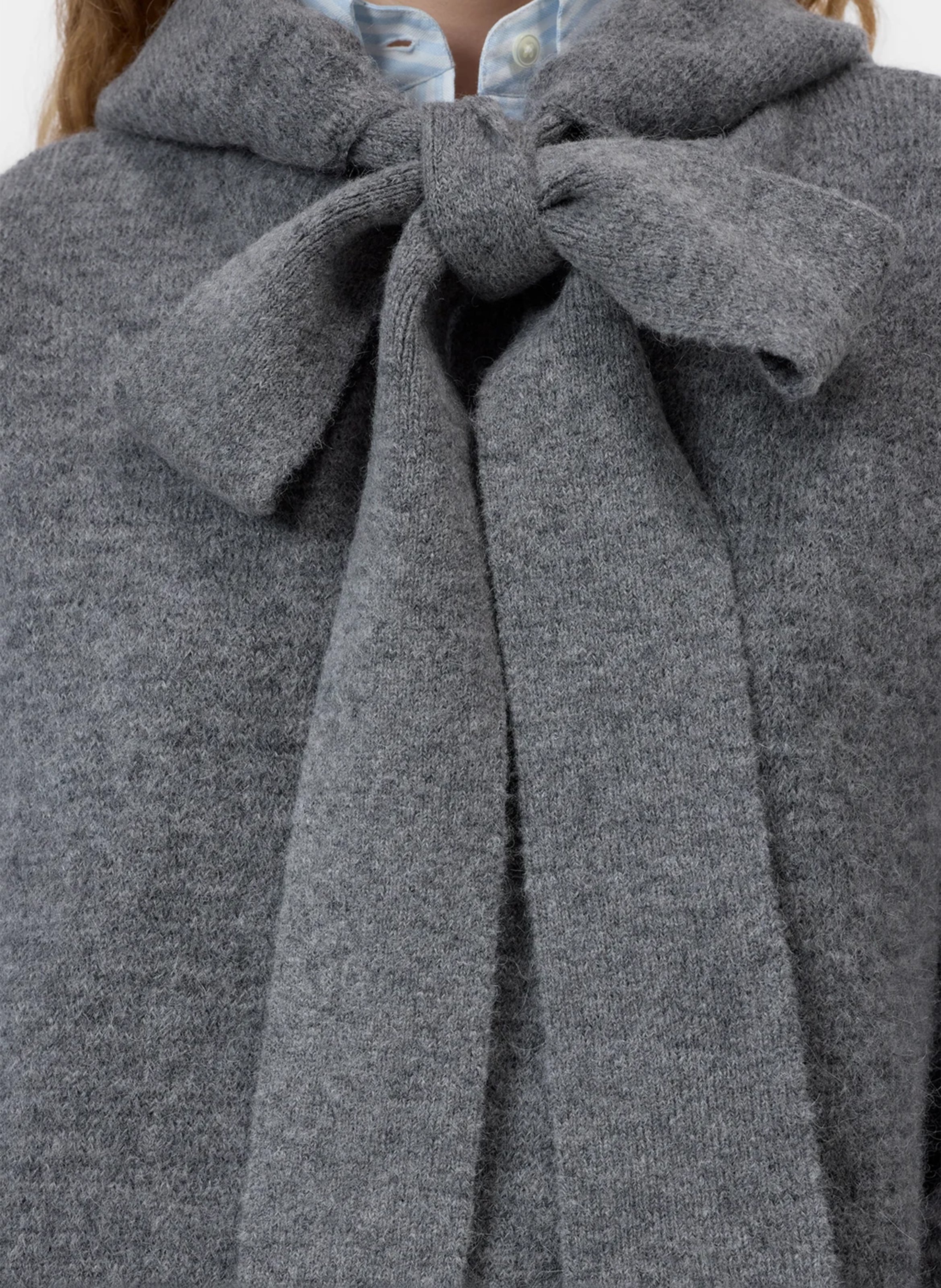 Hoodie met strik CLOSED Grijs