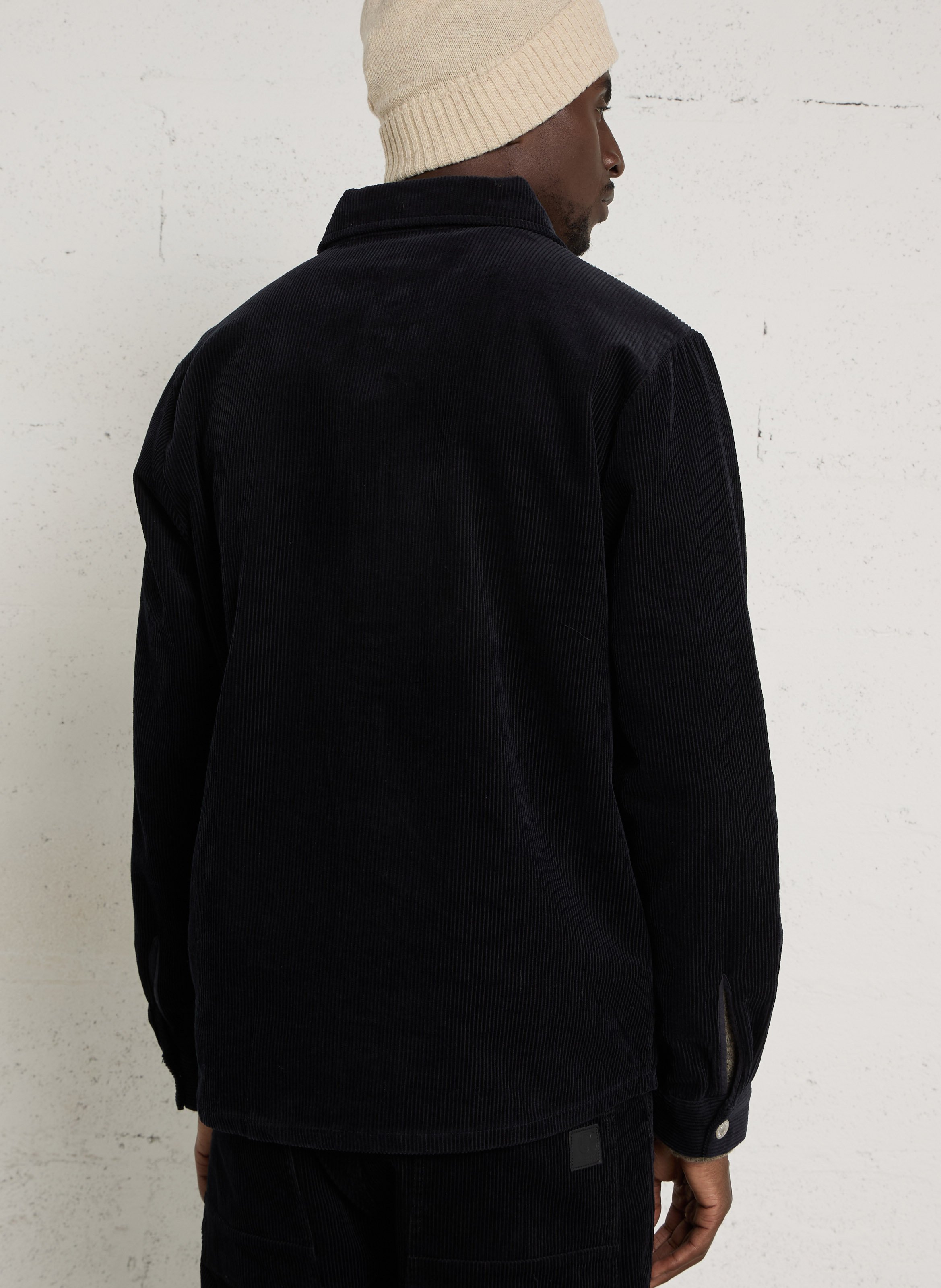Straight corduroy shirt LE TEMPS DES CERISES Blue