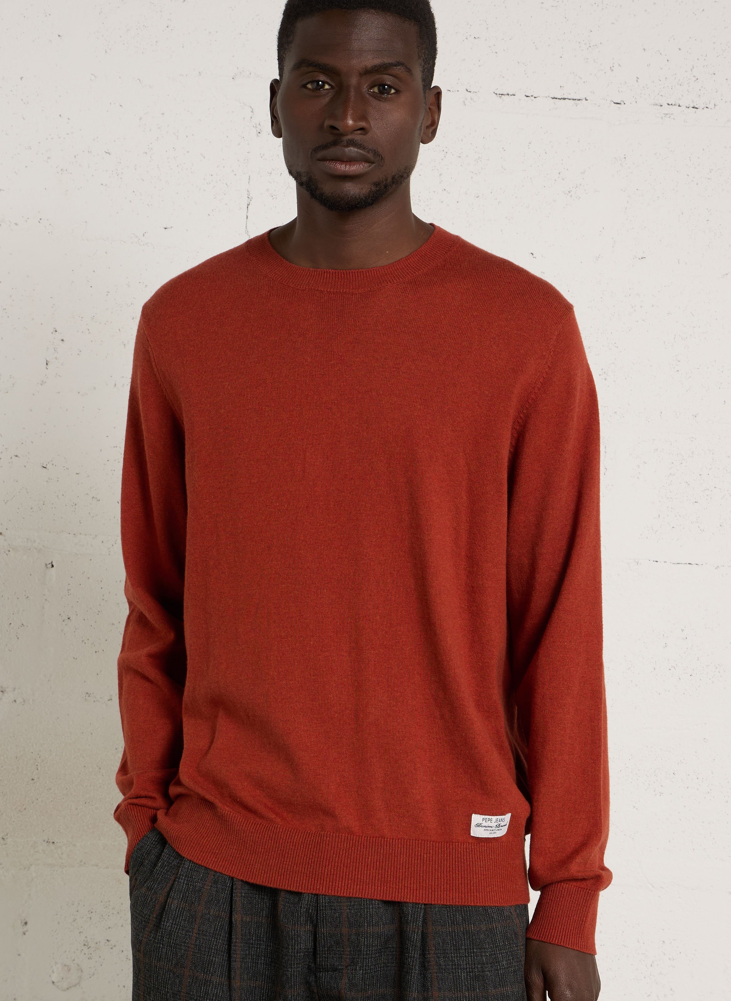 Pull droit col rond uni PEPE JEANS