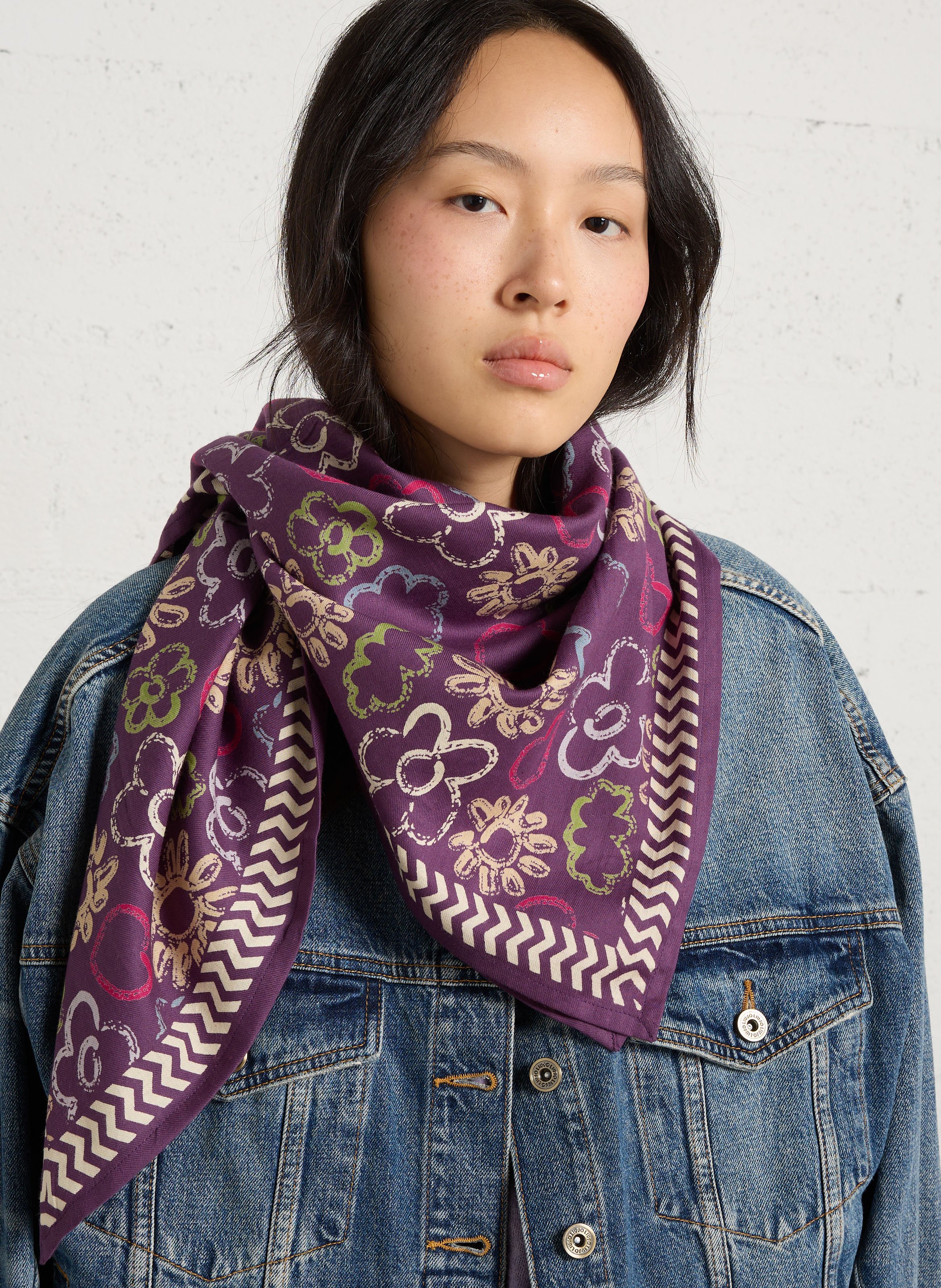 Foulard en coton APACHES COLLECTIONS Multicolore