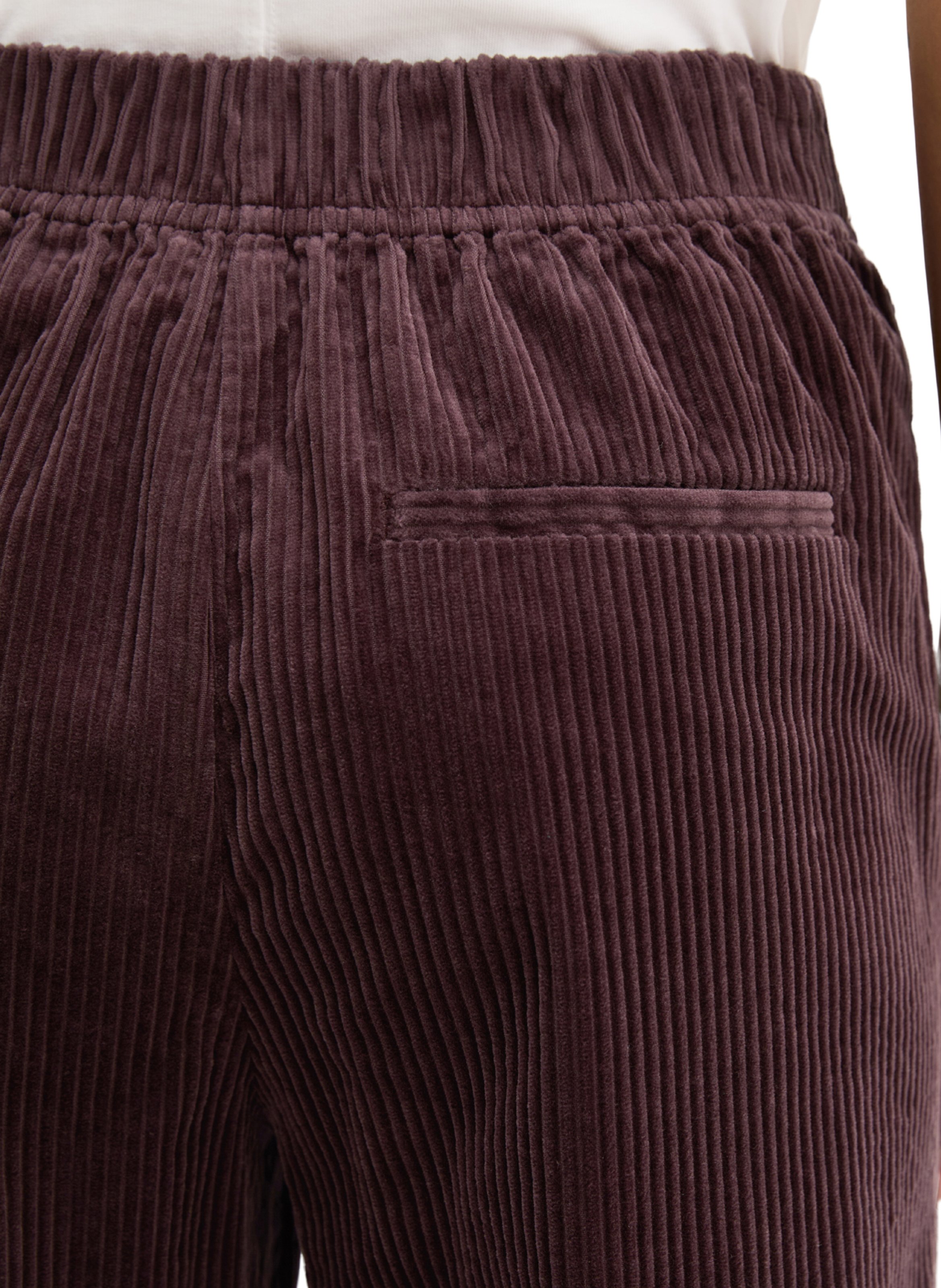 Pantalon large côtelé en coton MARC O'POLO Rouge