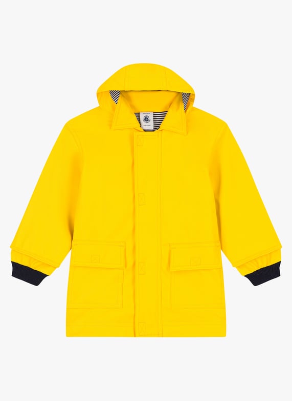 Regenjas met capuchon Geel