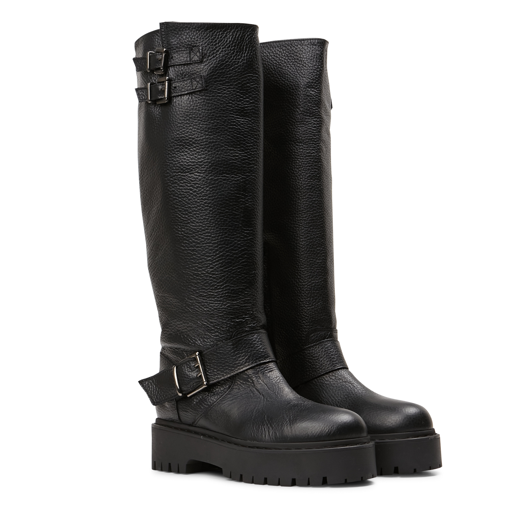 Bottes en cuir JONAK Noir