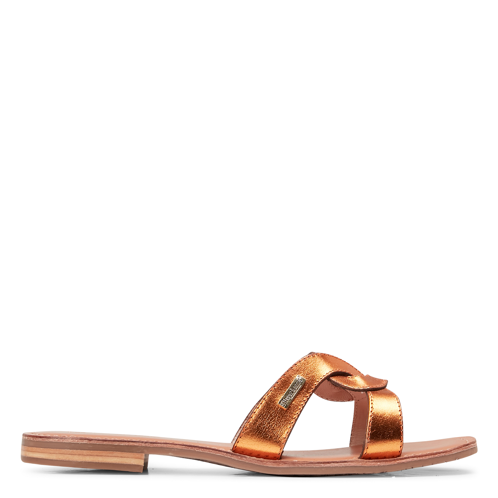 Mules en cuir LES TROPEZIENNES PAR M.BELARBI Orange