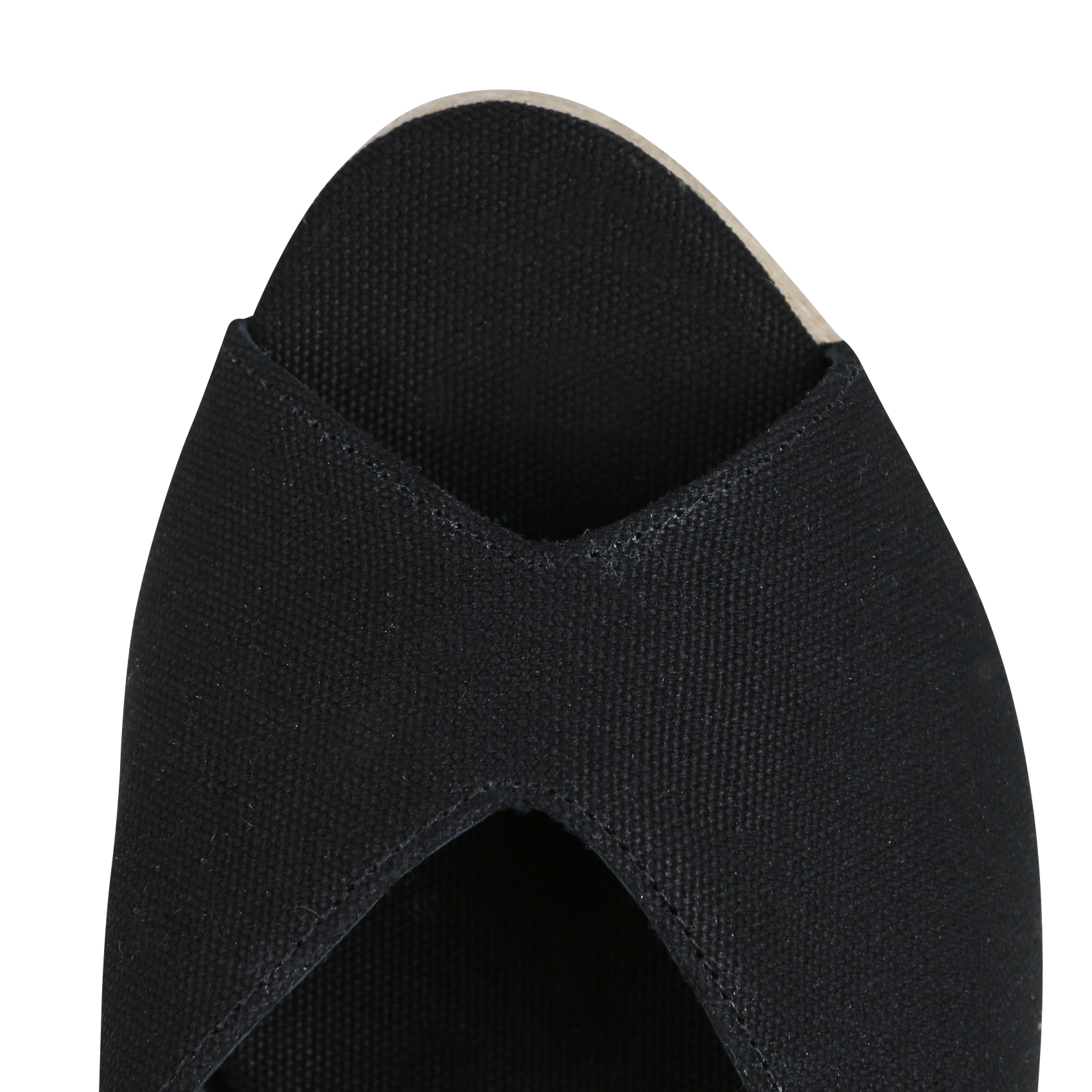 Katoenen sandalen met sleehak CASTANER Zwart