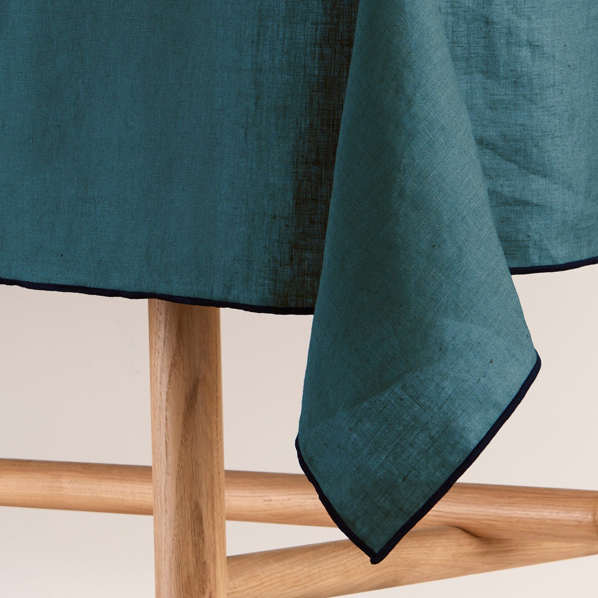 CARLINA - Square linen tablecloth MADURA Blue