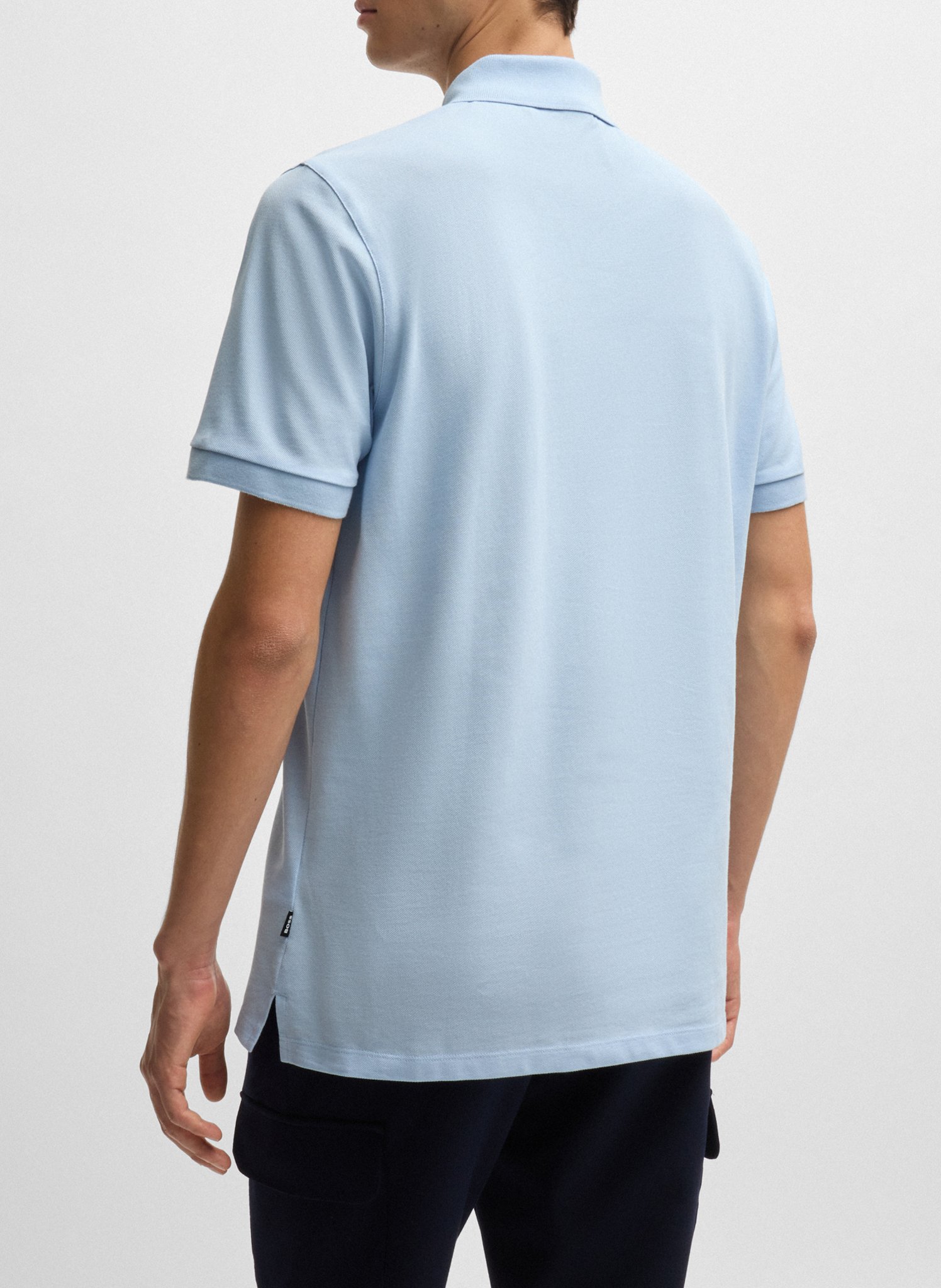 Regular-fit organic cotton polo shirt BOSS Blue