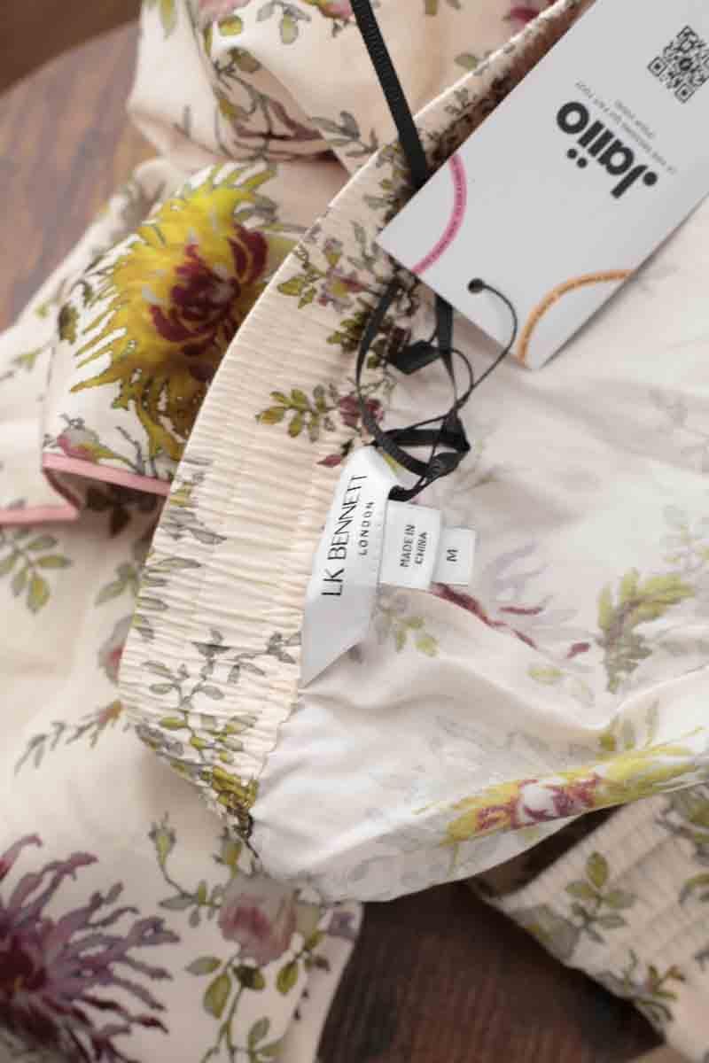 Wide cotton trousers  LK BENNETT - Seconde Main Beige