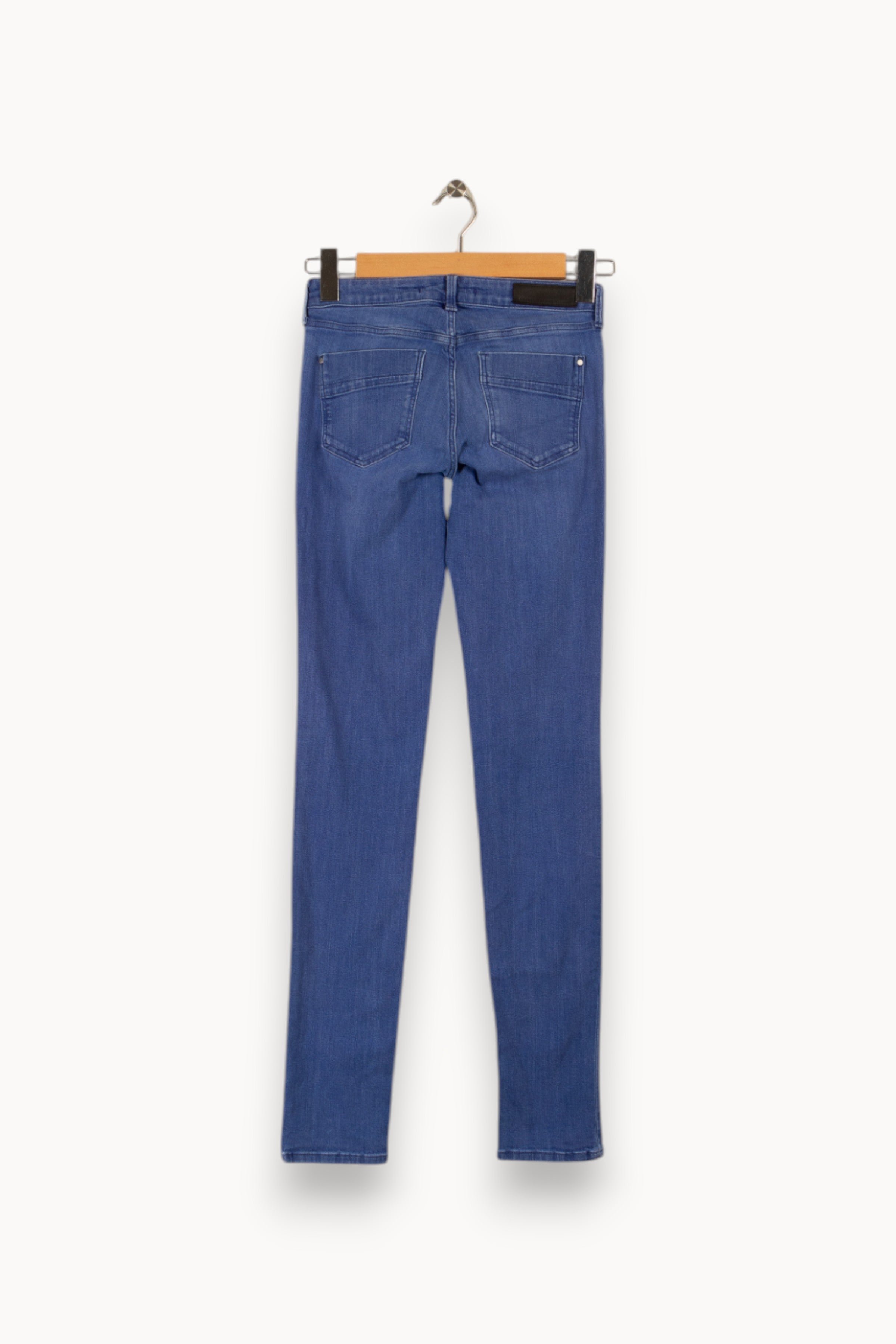 Cropped slim jeans with studs COMPTOIR DES COTONNIERS - Seconde main Blue