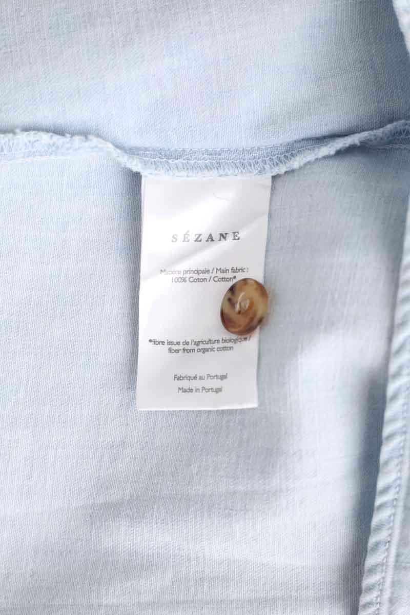 Cotton dress SEZANE - Seconde main Blue