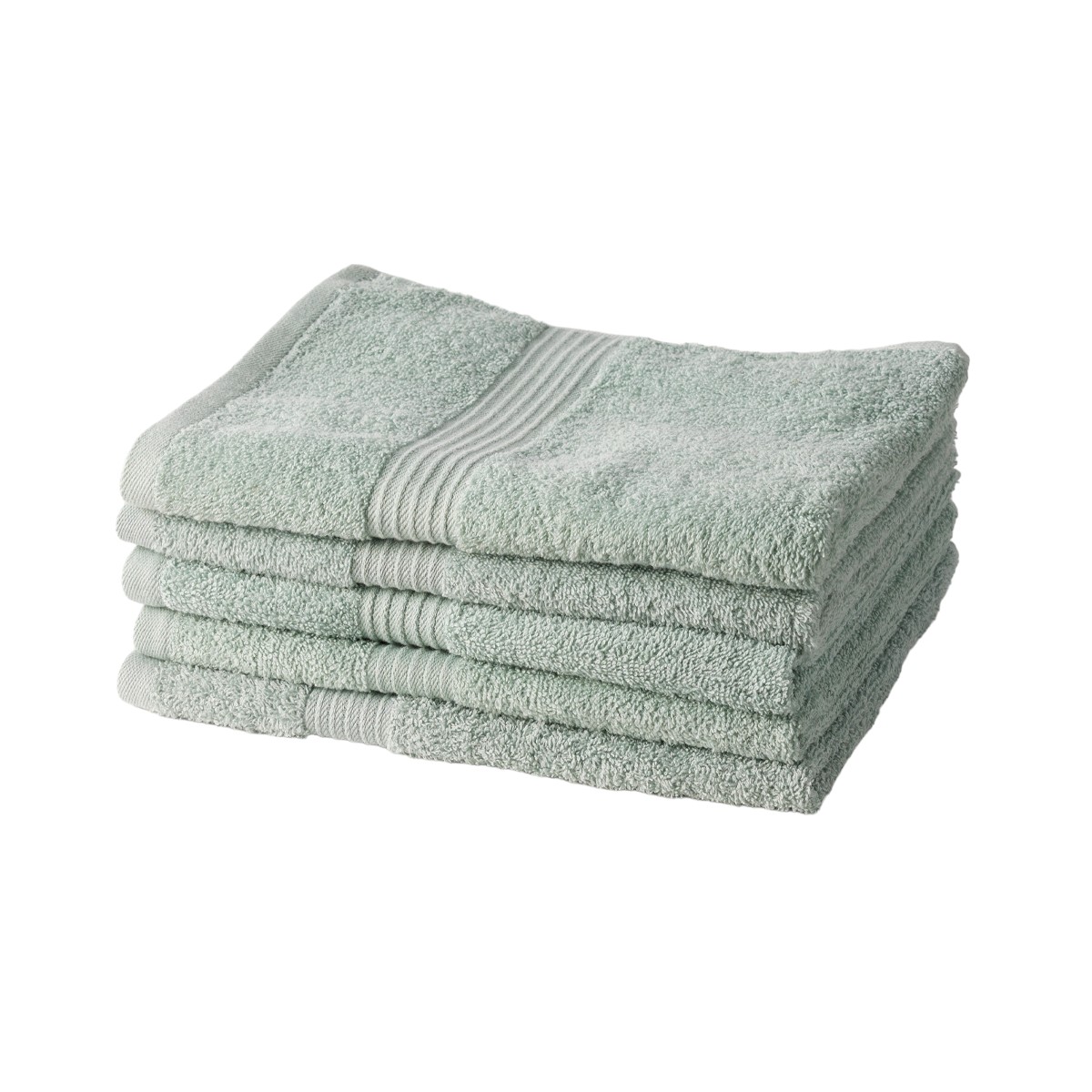 Set of 5 cotton bath towels TODAY LINGE DE MAISON Green