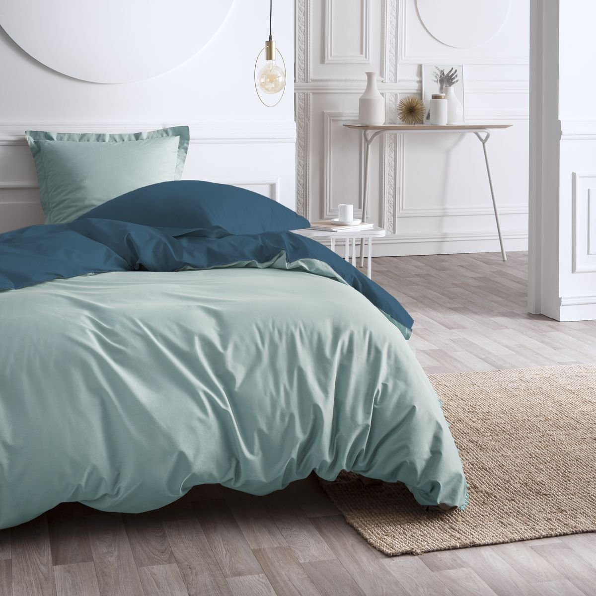 Cotton bedding set TODAY LINGE DE MAISON Blue