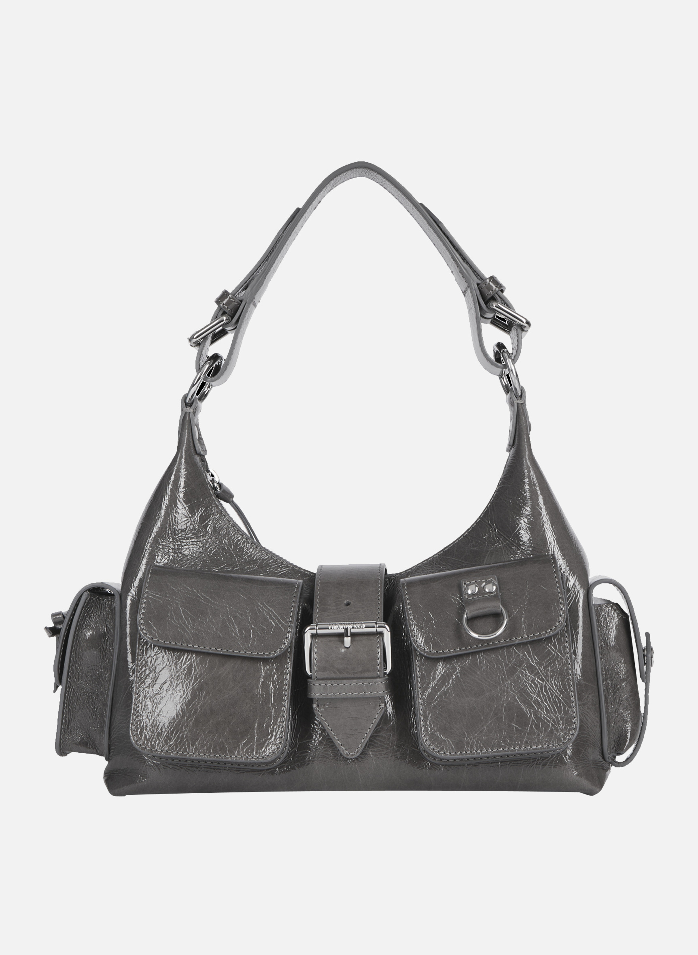Amelia leather handbag THE KOOPLES Grey