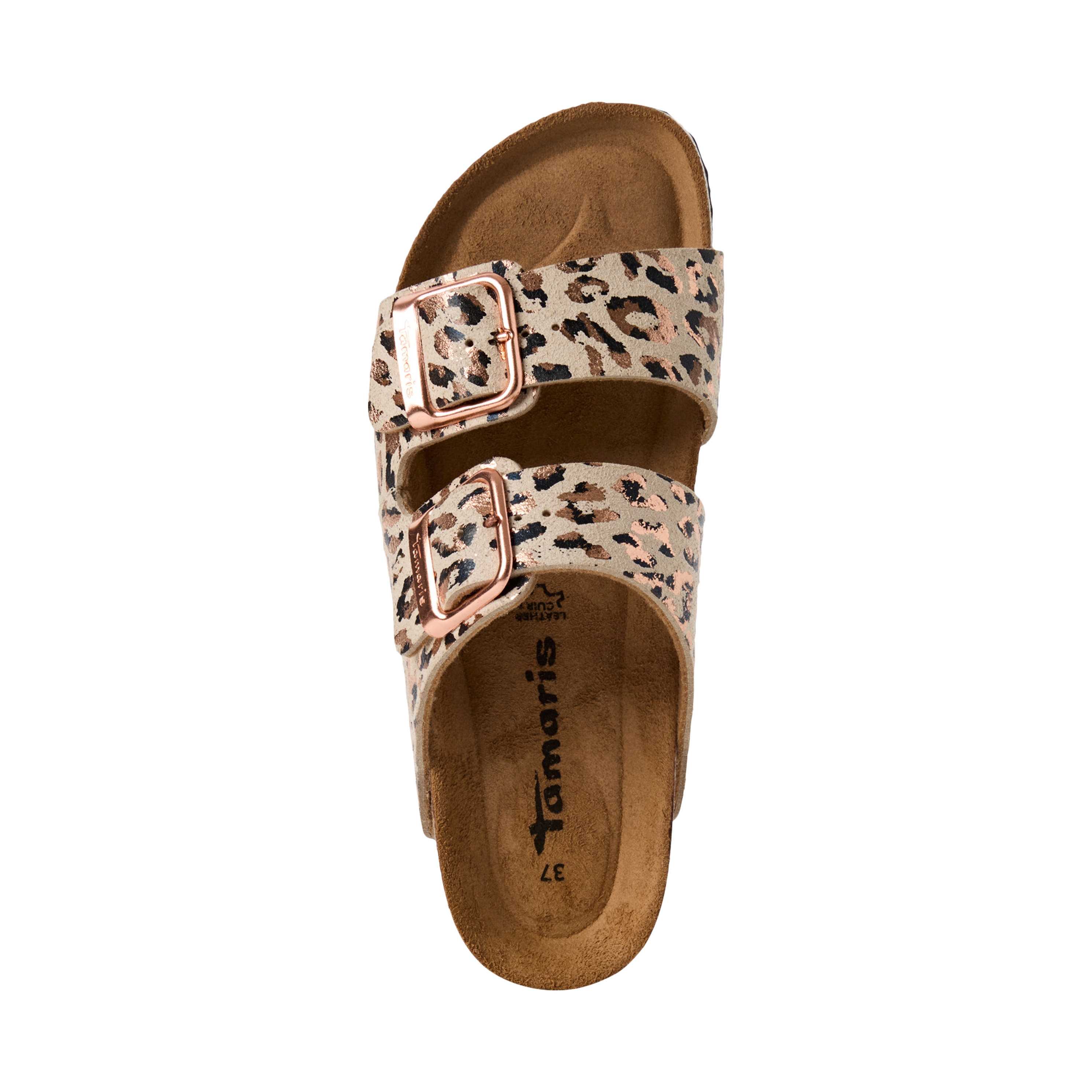 Flat slip-on mules TAMARIS Beige