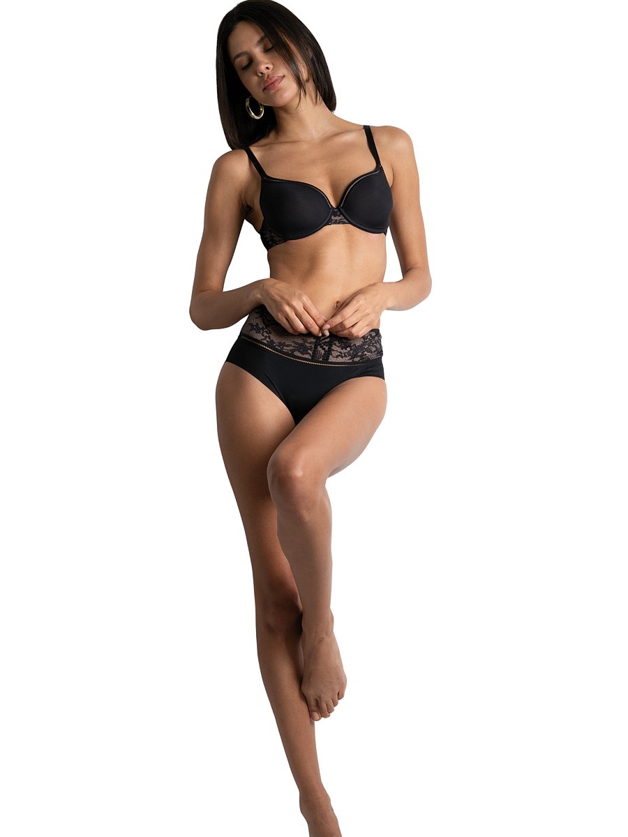 A Fleur De Toi demi-cup bra PASSIONATA Black