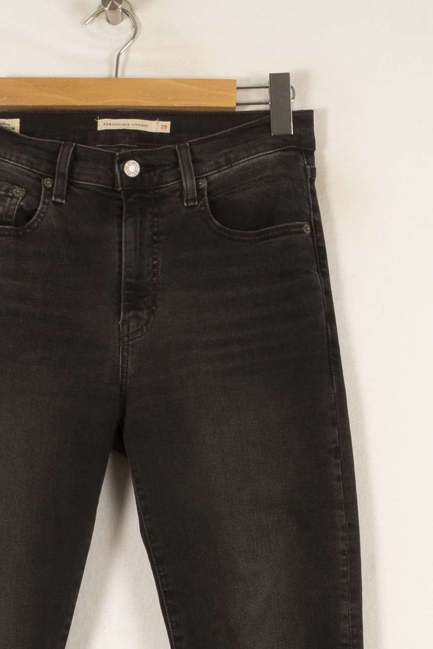 Cropped slim jeans with studs LEVI'S - Seconde main Grey