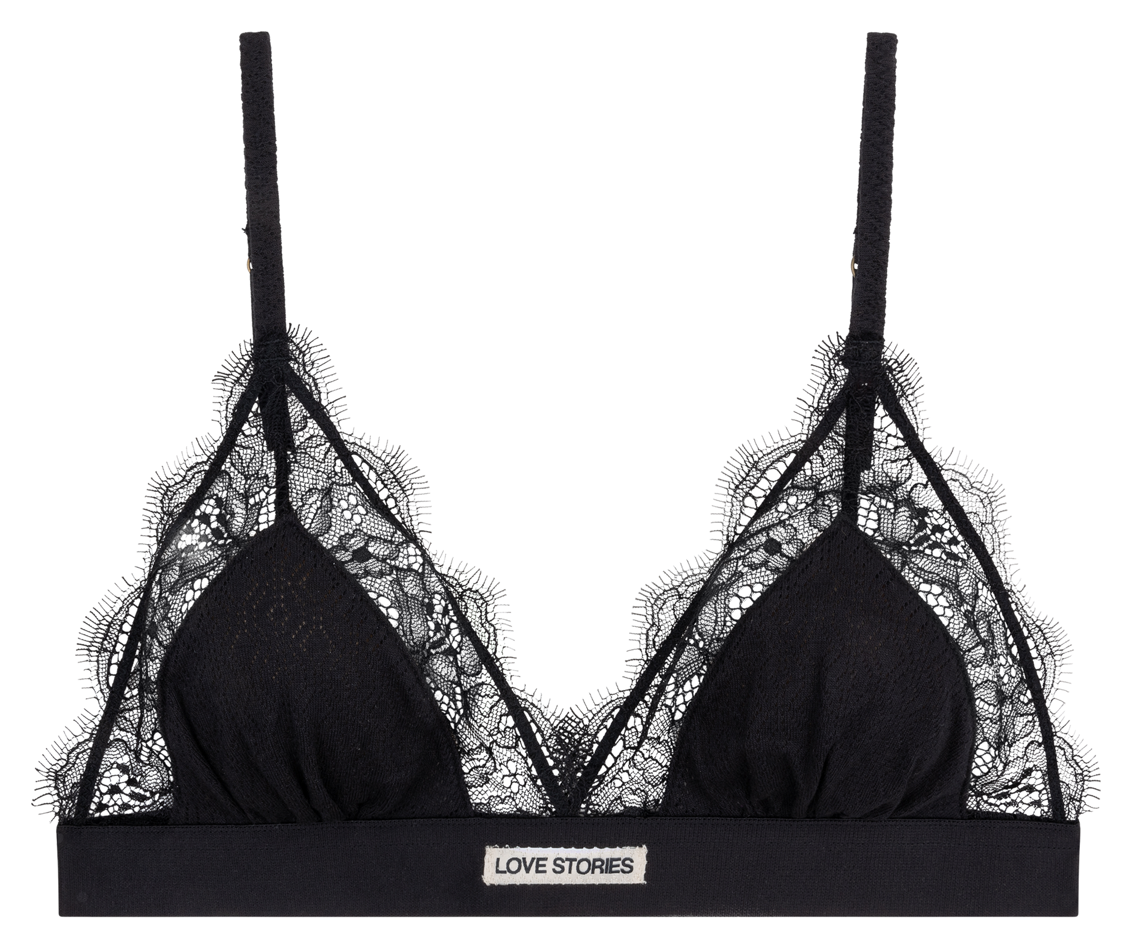 Kanten triangelbeha LOVE STORIES Zwart