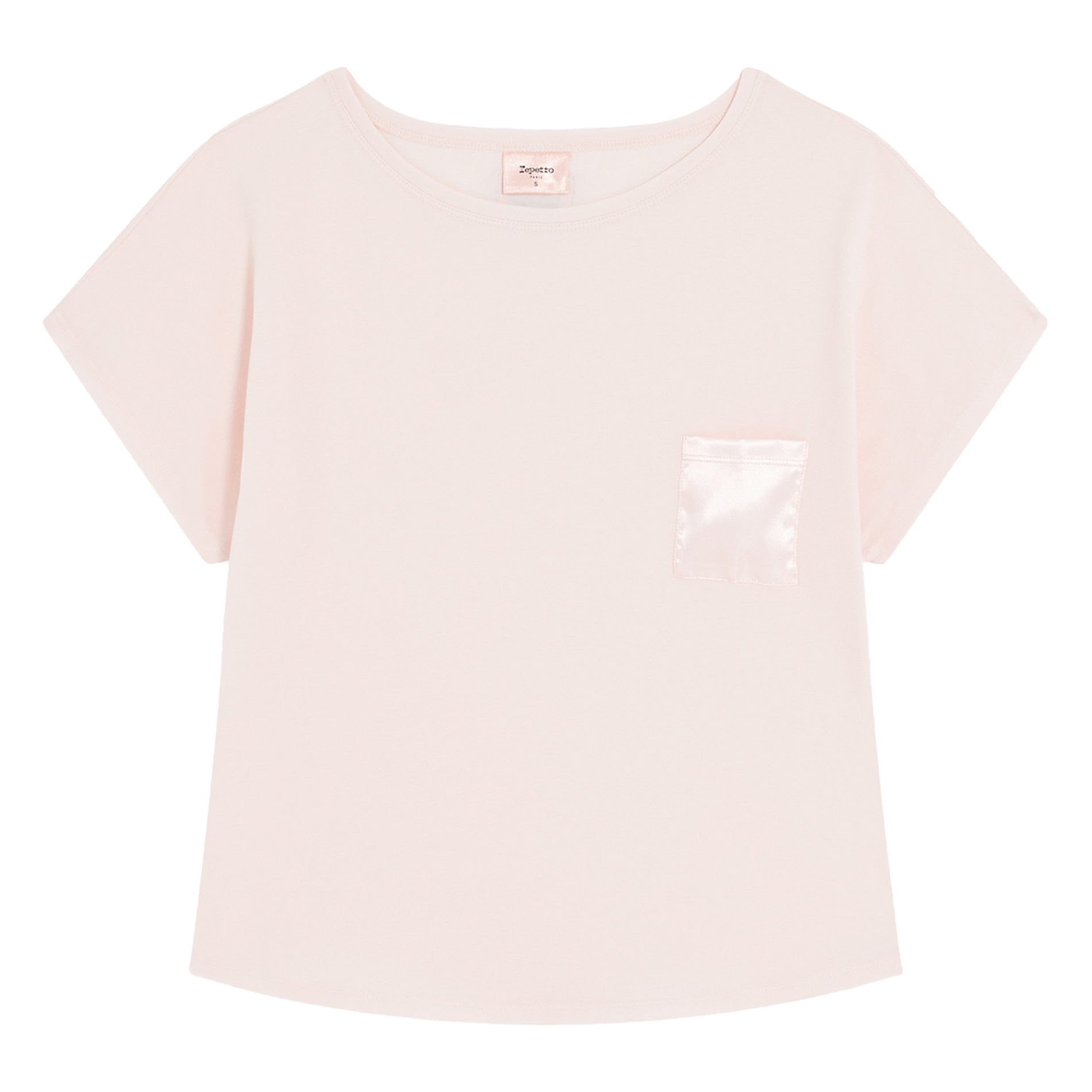 Oversized cotton blend t-shirt REPETTO Pink
